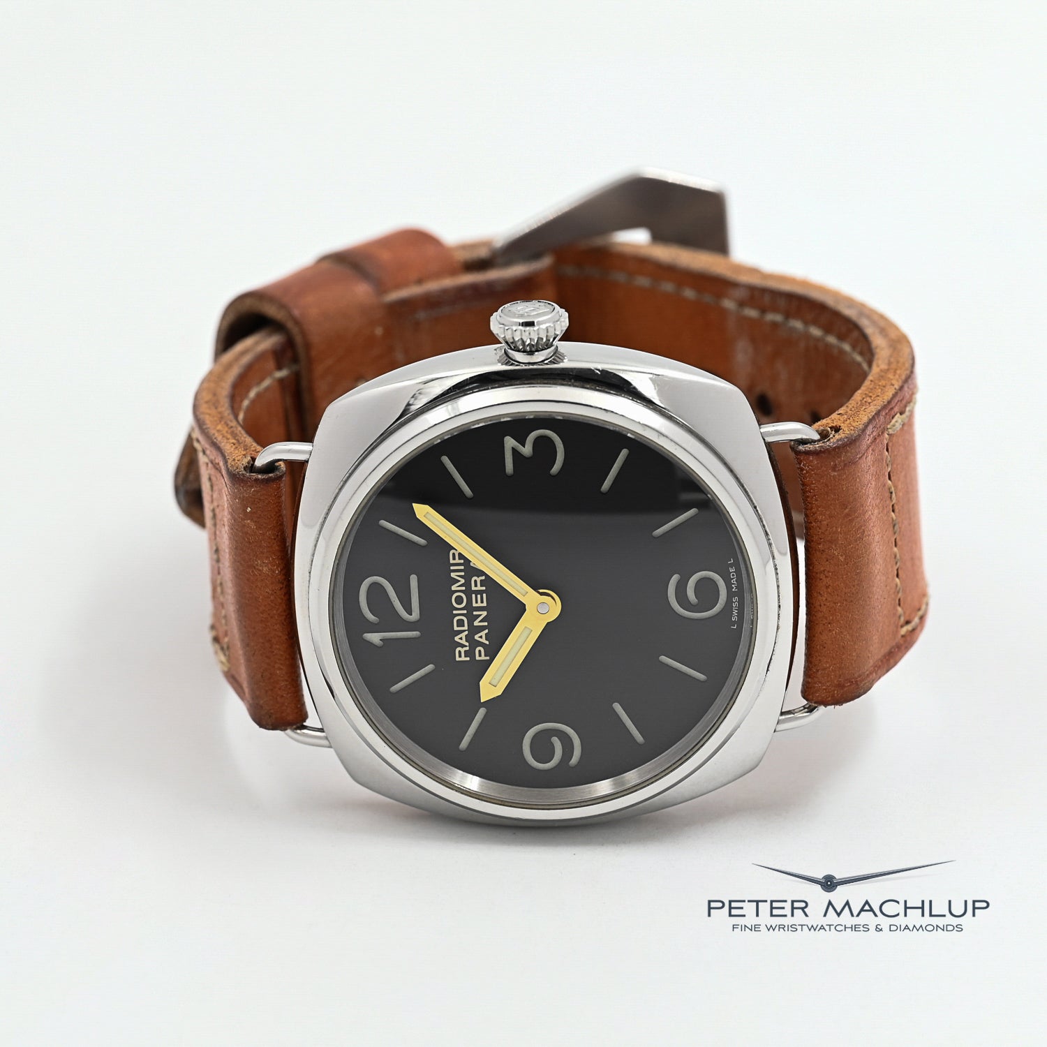 Panerai Radiomir 1938 Men's Luxury Watch - Swiss Automatic Movement, 47mm Stainless Steel Case, Black Dial - Perfect for Diving, Business & Formal Occasions