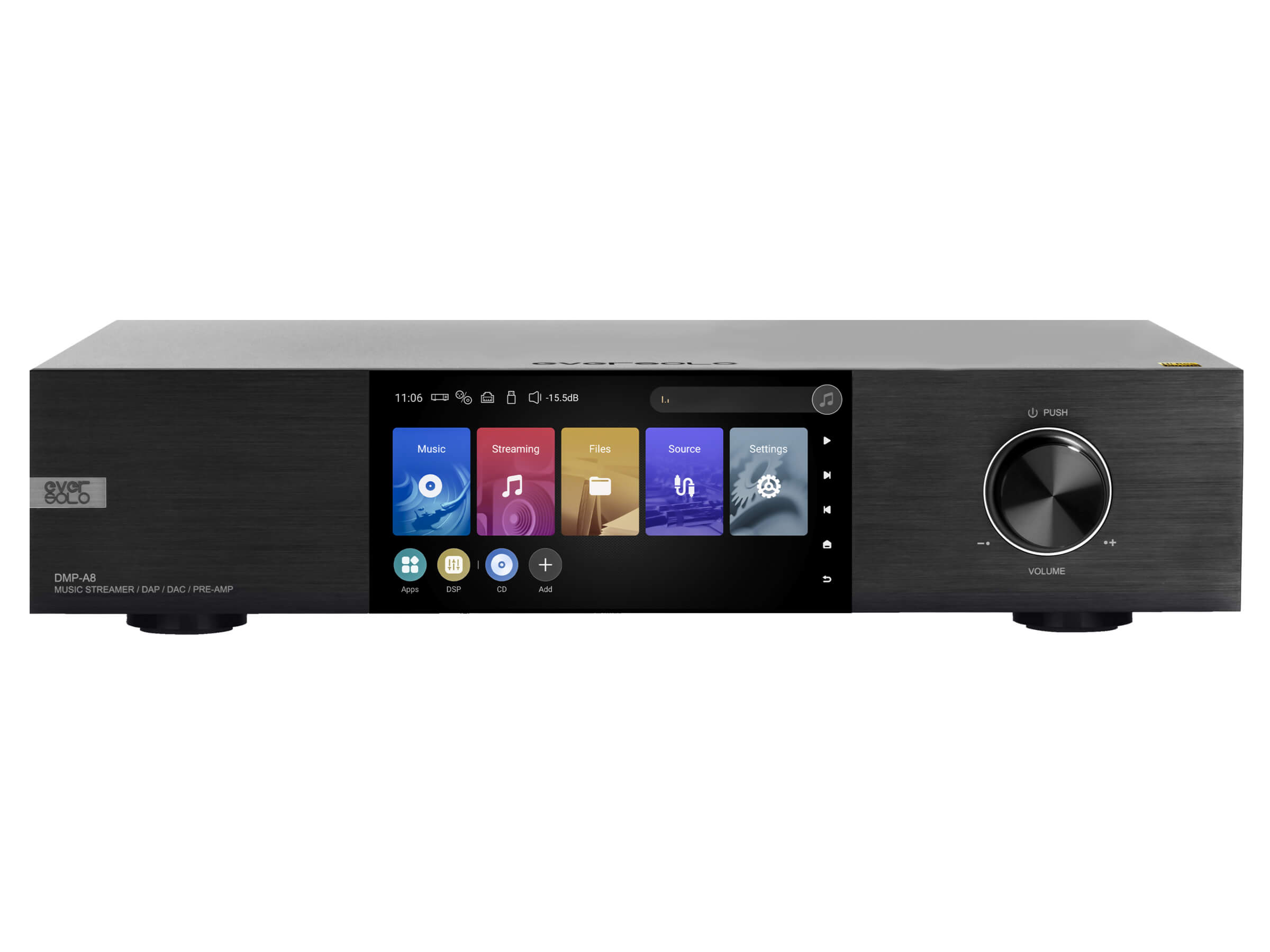 Eversolo DMP-A8 High-Resolution Network Audio Streamer - Wireless Hi-Fi Music Player for Home Theater & Audiophile Systems
