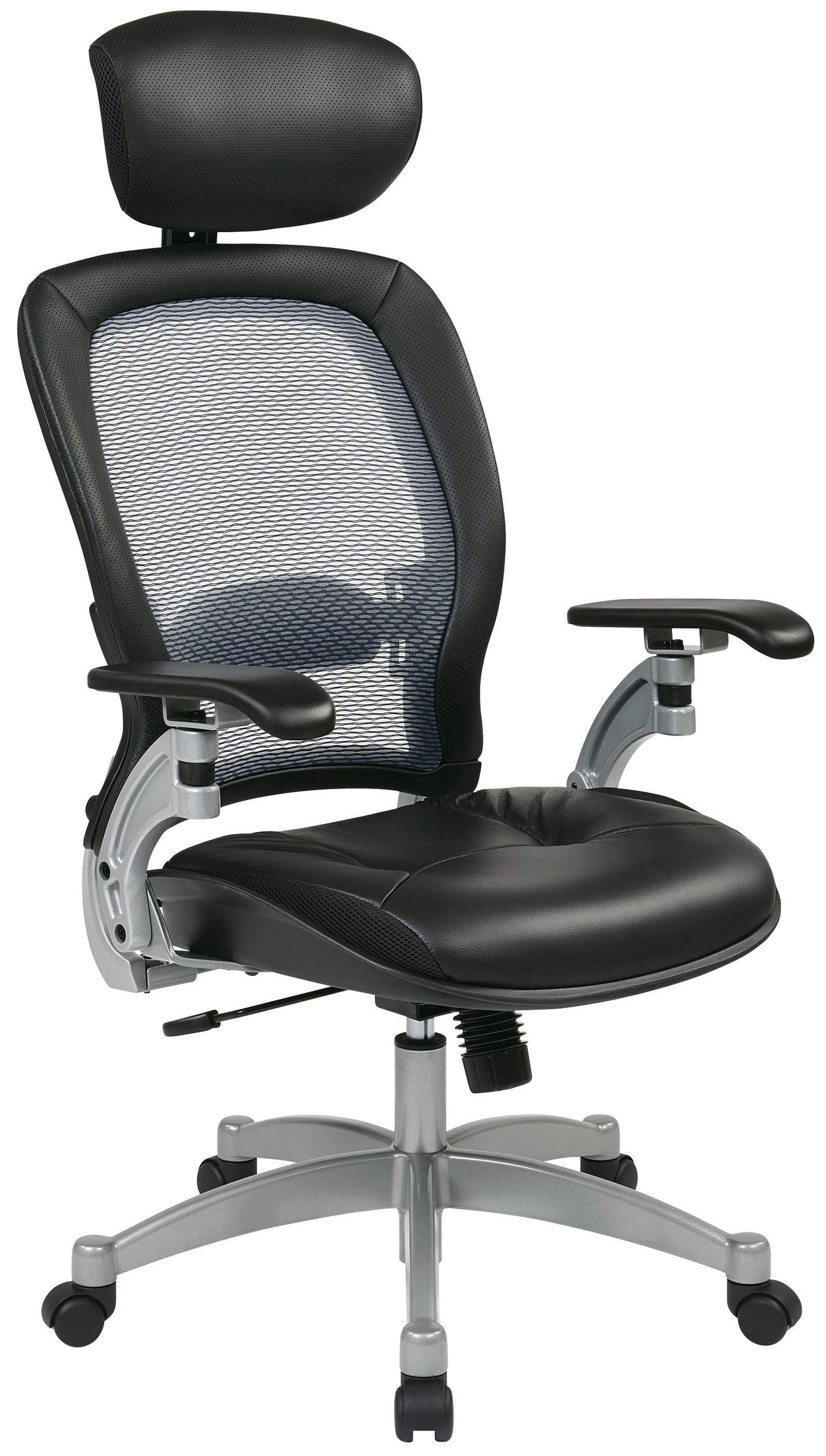 Ergonomic Mesh Office Chair with Adjustable Headrest & Lumbar Support - Breathable High Back Computer Desk Chair for Home & Office Workspaces - Ideal for Long Hours of Sitting, Gaming & Remote Work