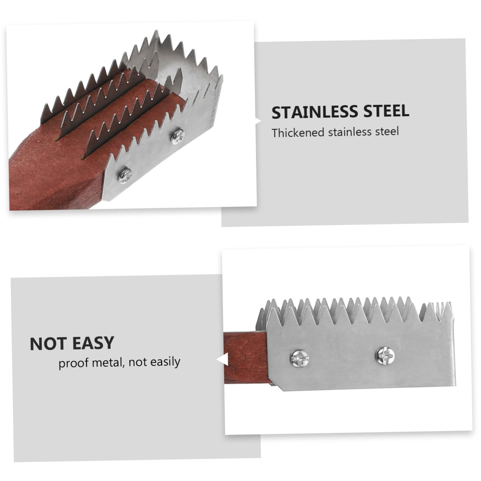 Stainless Steel Fish Scale Scraper 2pcs - Kitchen & Bath Cleaning Tool