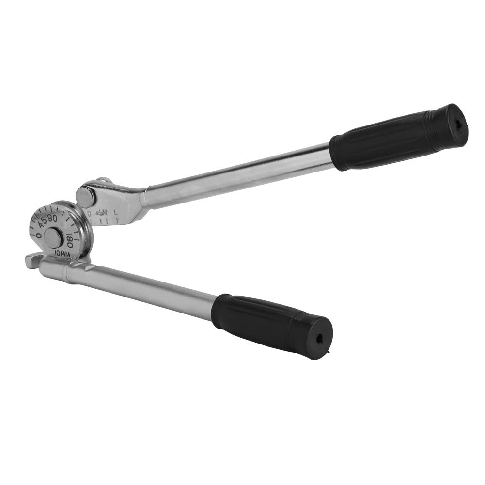 180° Handheld Tube Bender for Aluminum, Steel & Copper Pipes - Manual Pipe Bending Tool (370mm/3/8