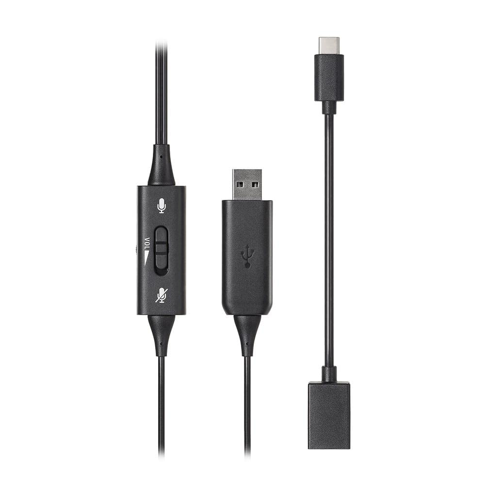 Audio-Technica ATH-102USB Dual-Ear USB Headset with Adjustable Microphone - Noise Cancelling for Home Office, Remote Work & Online Learning (Black) | Ideal for Zoom Calls, Webinars & Virtual Classrooms