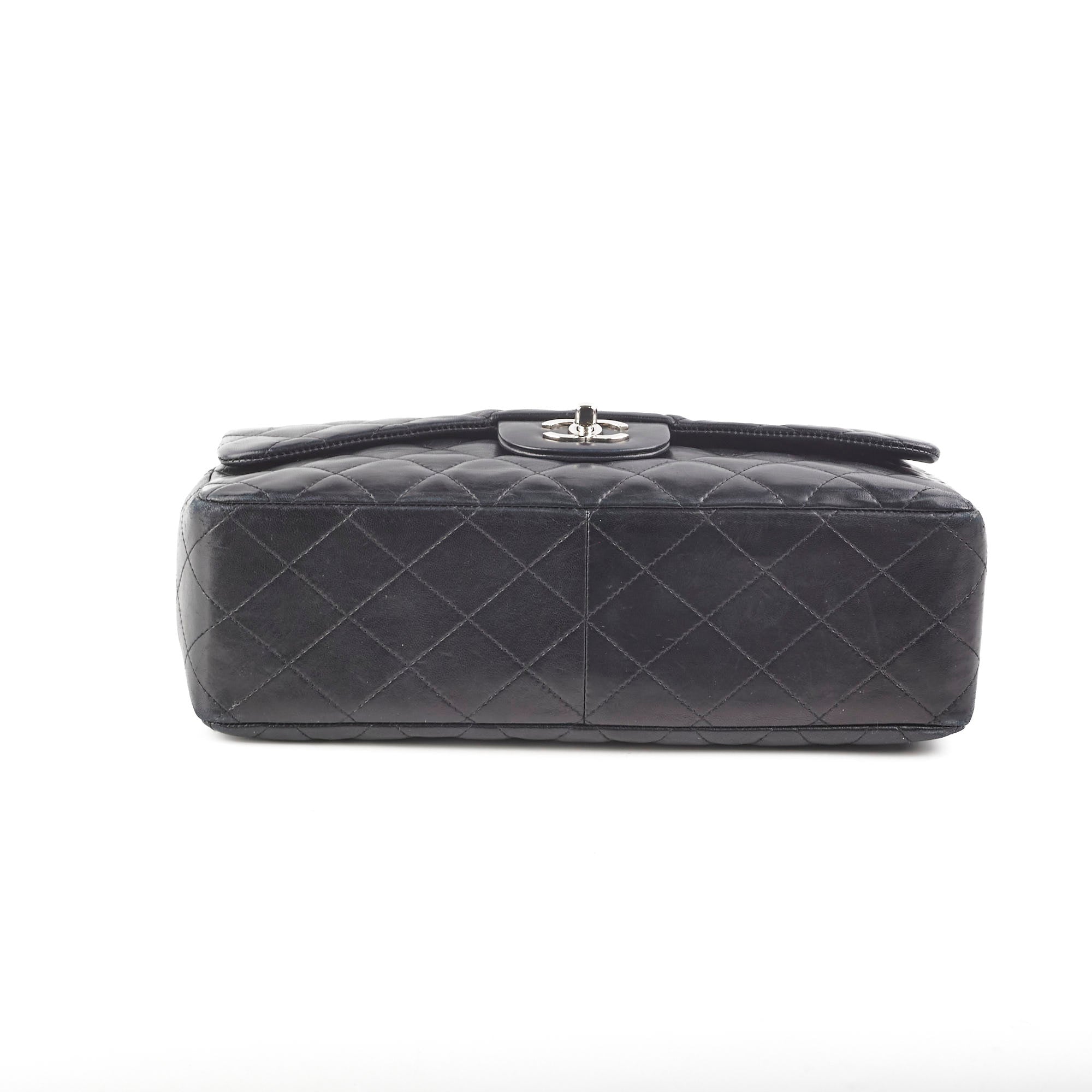 Authentic Chanel Jumbo Classic Flap Bag in Black Lambskin Leather - Luxury Handbag for Women, Perfect for Evening Events & Special Occasions