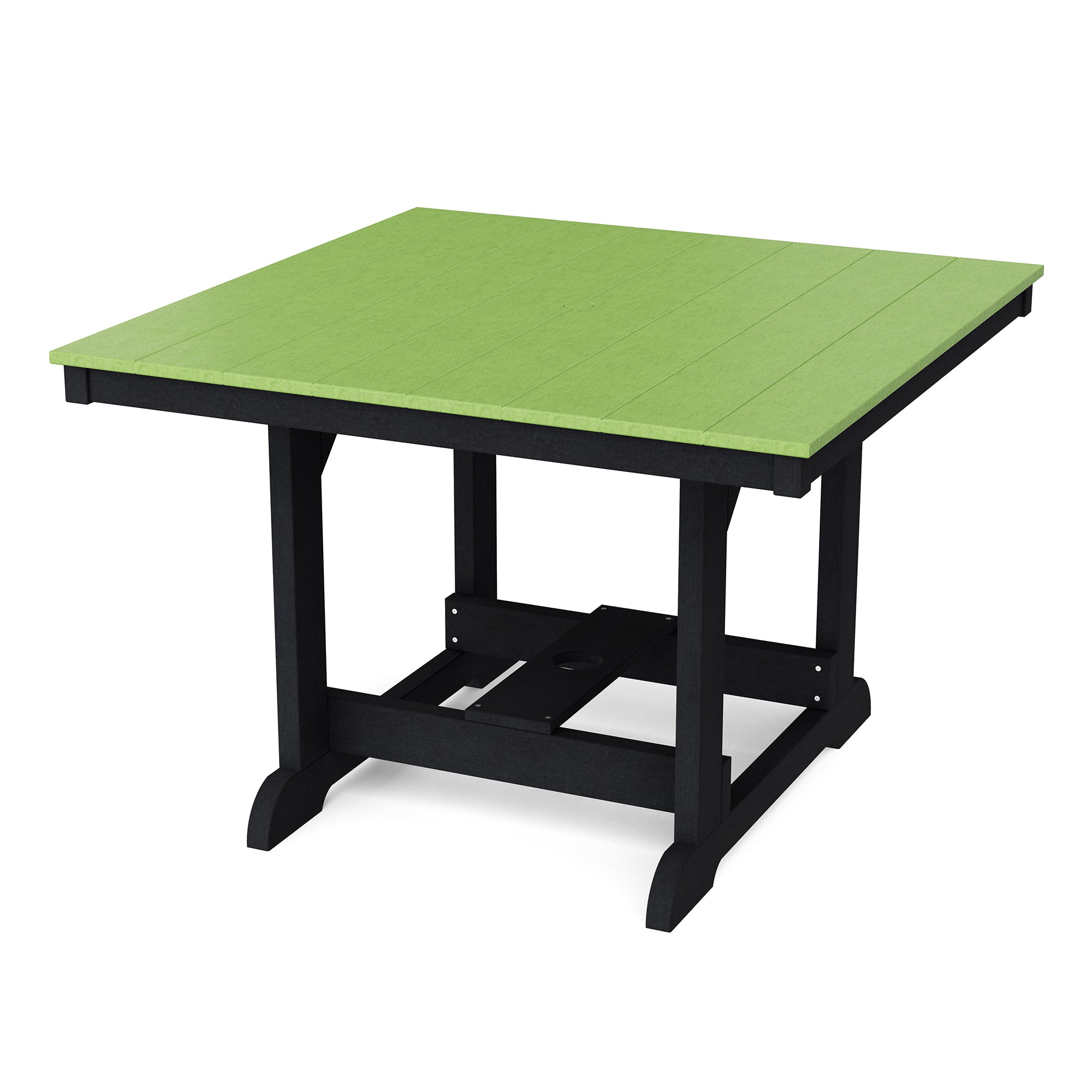 Heritage 44x44 Inch Square Dining Table - Solid Wood Farmhouse Style Kitchen Table for Family Meals & Entertaining