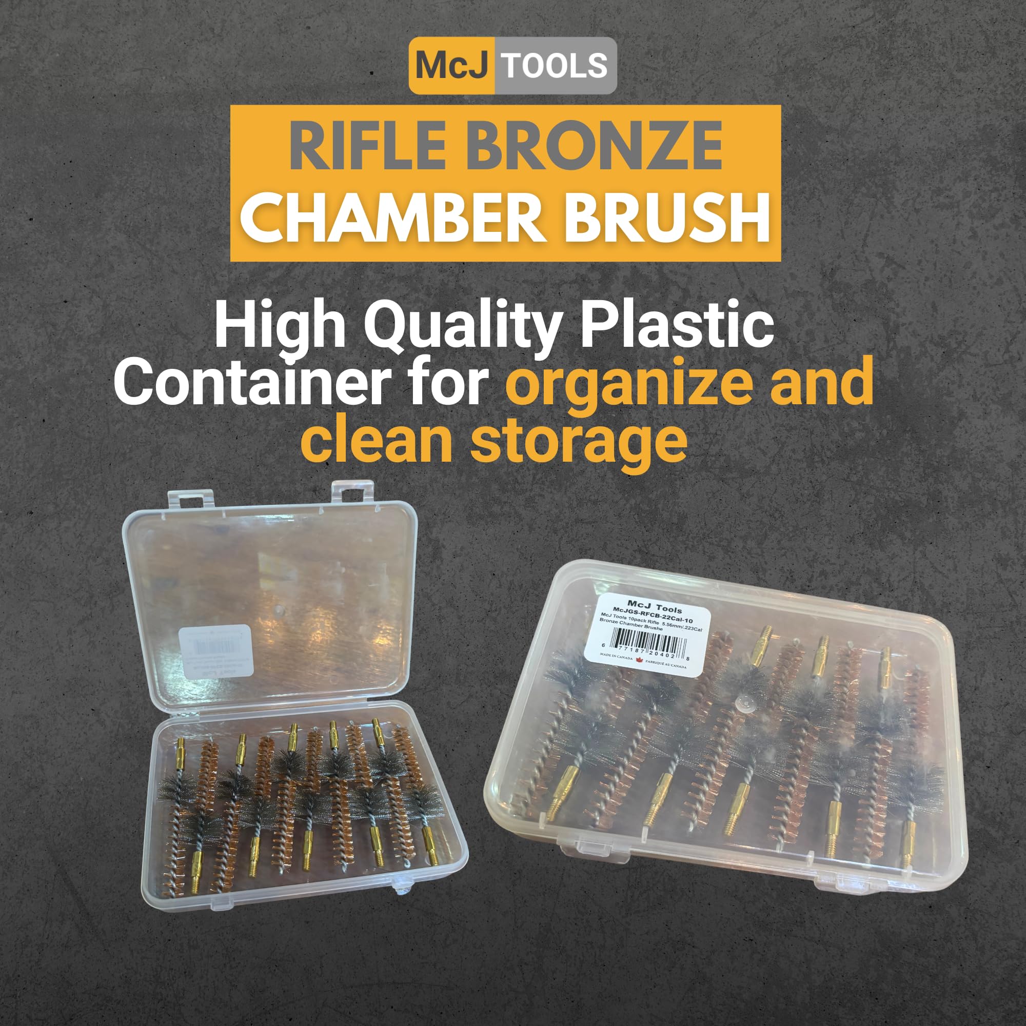 Premium Bronze Gun Cleaning Brushes 10-Pack - 7.62mm/.308Cal for Rifle Chamber Cleaning & Maintenance
