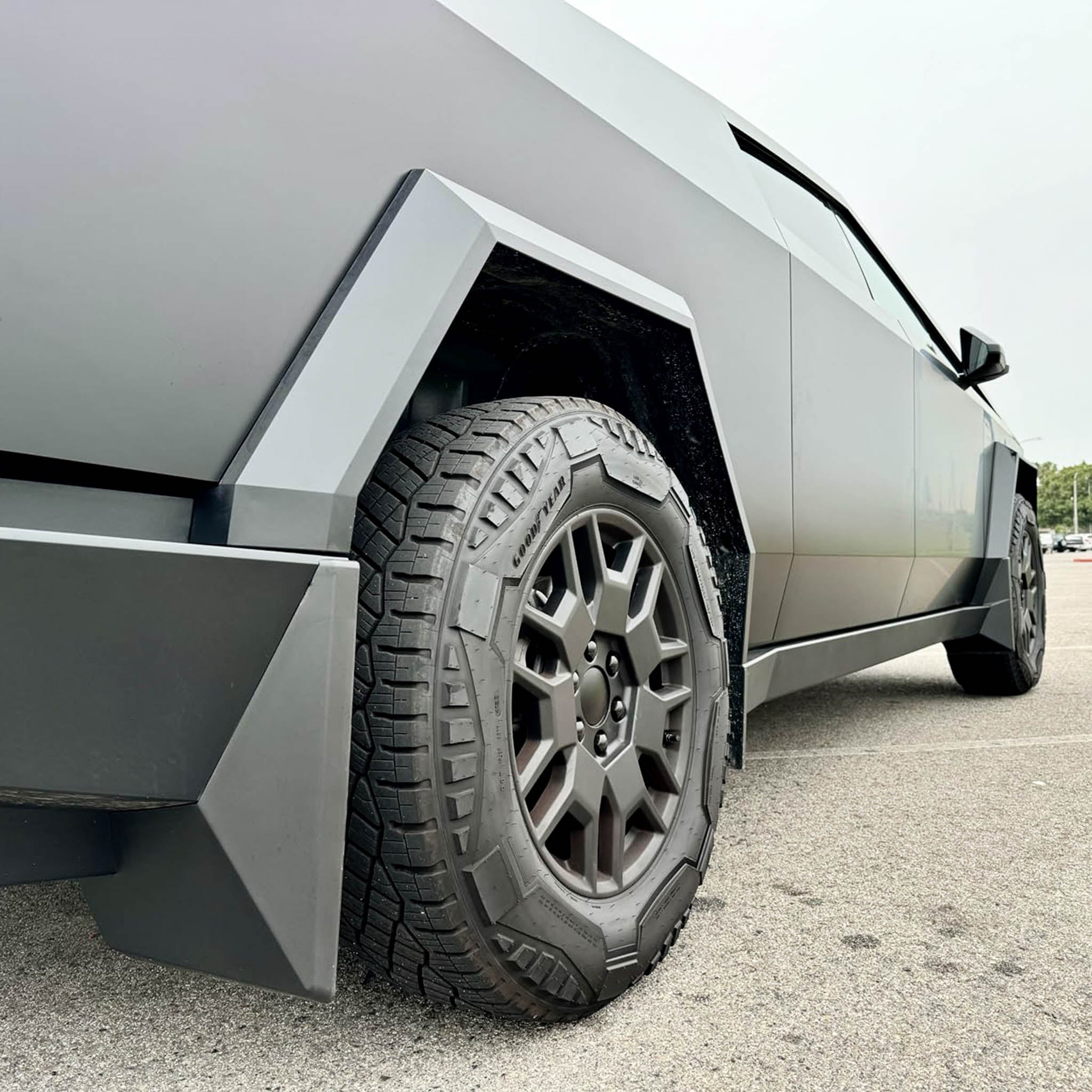 Premium Mud Flaps for Tesla Cybertruck - Heavy Duty Splash Guards with Push-On Pins - Perfect for Off-Roading & All-Weather Protection