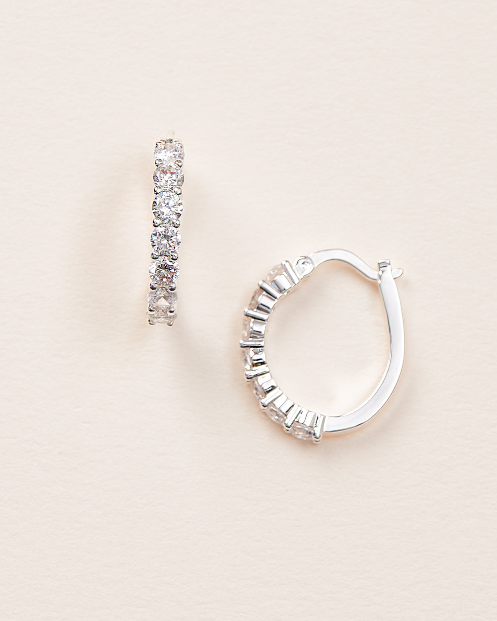 Eden CZ Huggie Hoops - 14K Gold Plated Cubic Zirconia Huggie Earrings for Women | Perfect for Everyday Wear, Gifts & Special Occasions