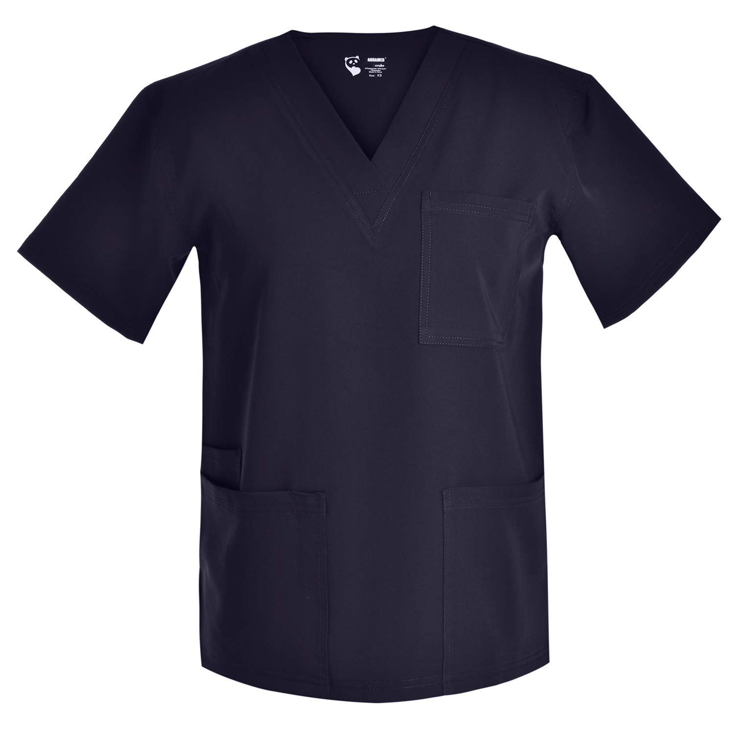Plus Size Men's Stretch Workwear Set - Comfortable V-Neck Top & Pants for Gardening, Construction & Outdoor Labor | JY7301