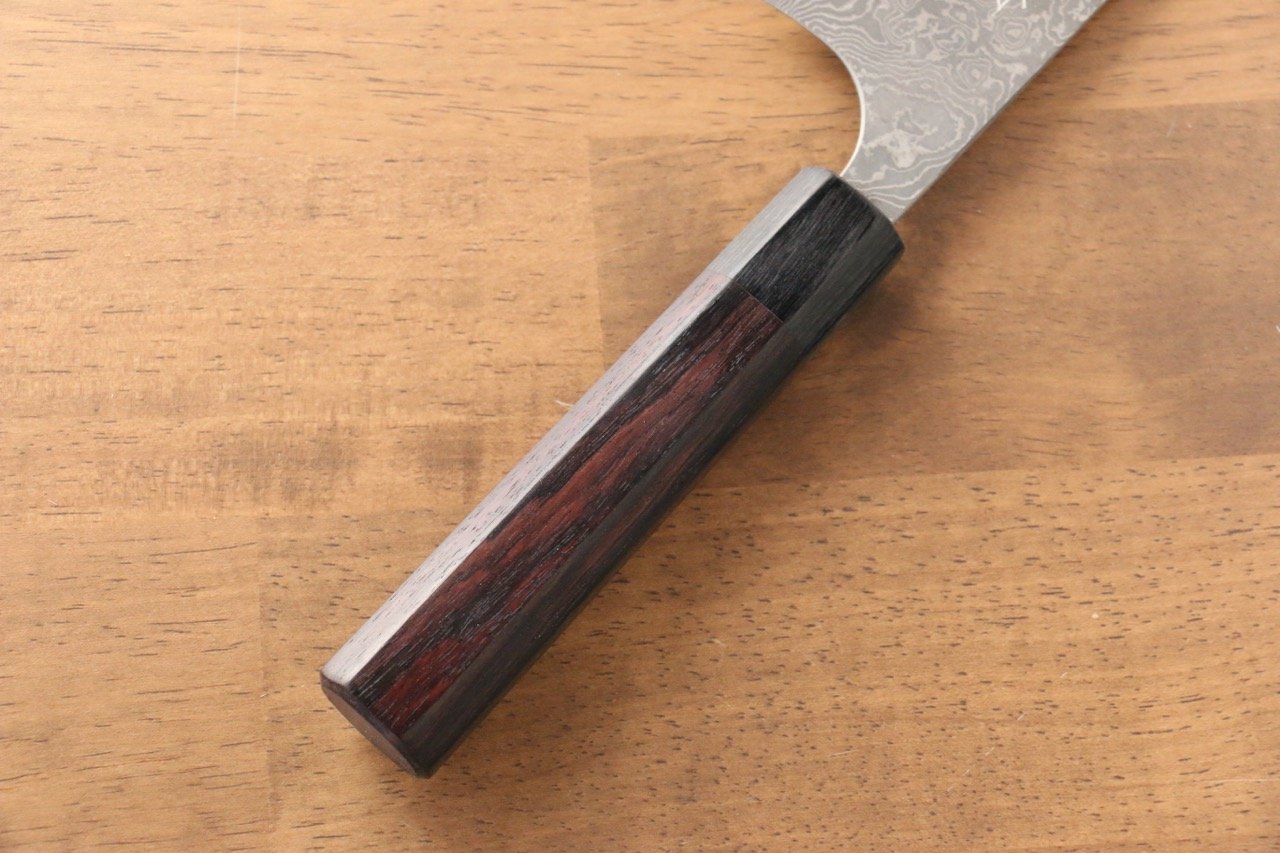 Premium Masakage Kumo VG10 Damascus Gyuto Chef Knife 210mm - Japanese Shitan Wood Handle - Professional Kitchen Knife for Slicing, Dicing & Meat Cutting