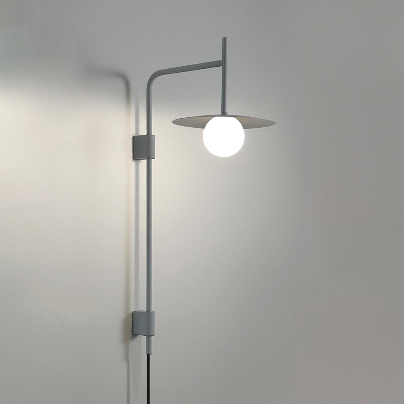 Gea Swing Arm Plug-in Wall Lamp - Adjustable Reading Light for Bedroom, Living Room & Office - Modern Plug-in Sconce with Flexible Arm