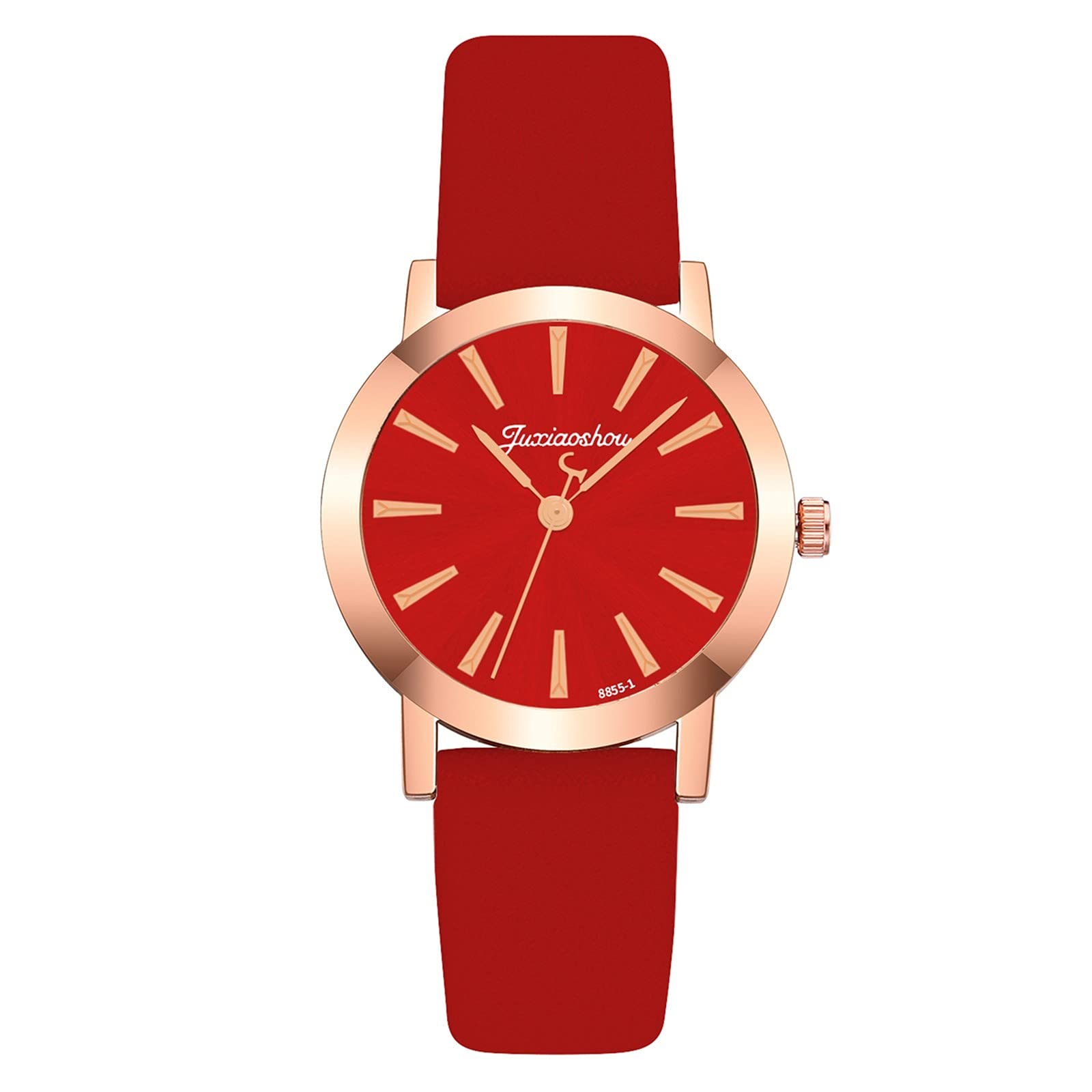 Men's Analog Quartz Watch - Leather Strap for Casual & Office Wear
