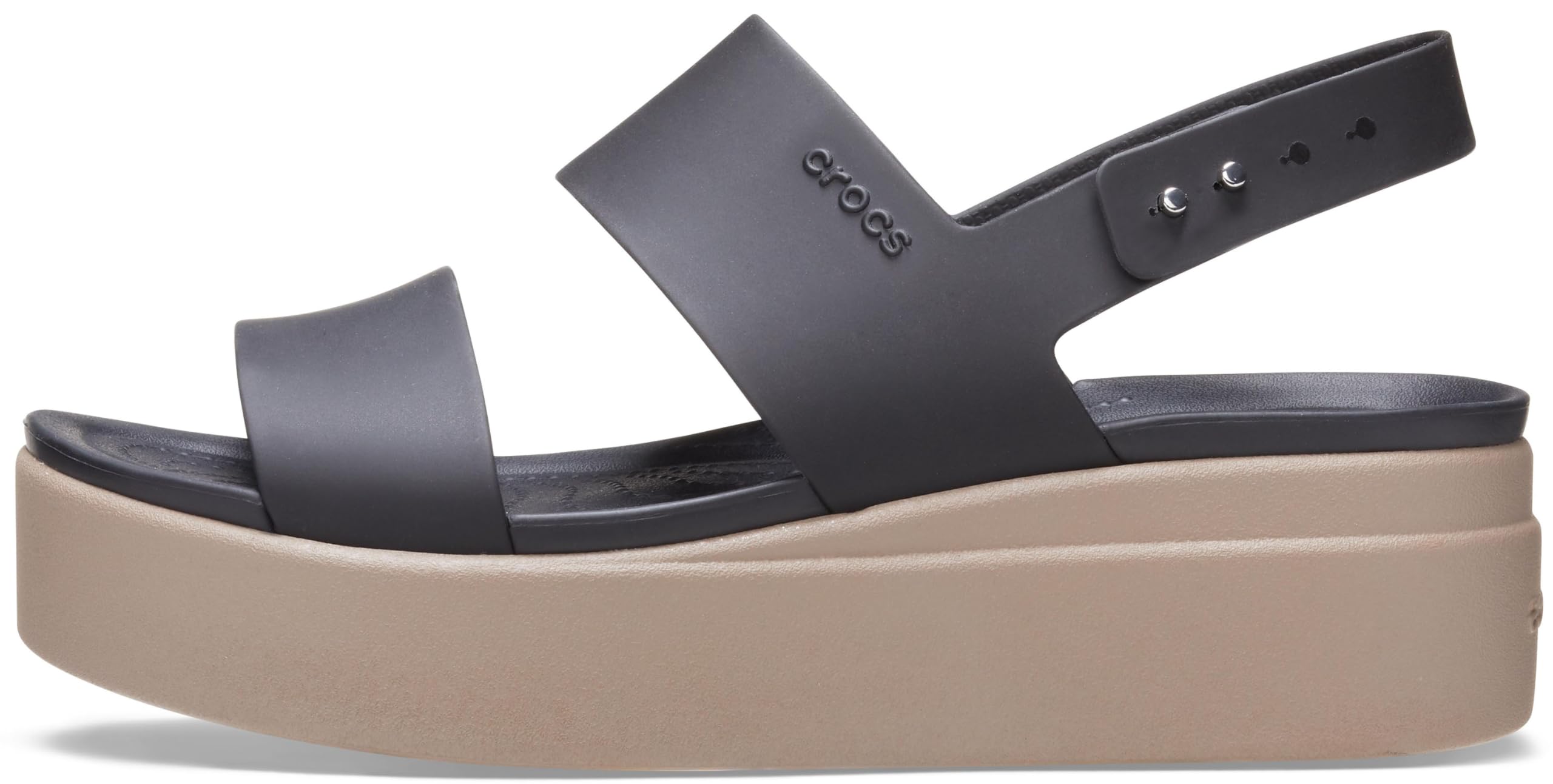 Crocs Women’s Brooklyn Low Wedge Platform Sandals - Comfortable Slip-On Shoes for Summer, Beach, and Casual Wear