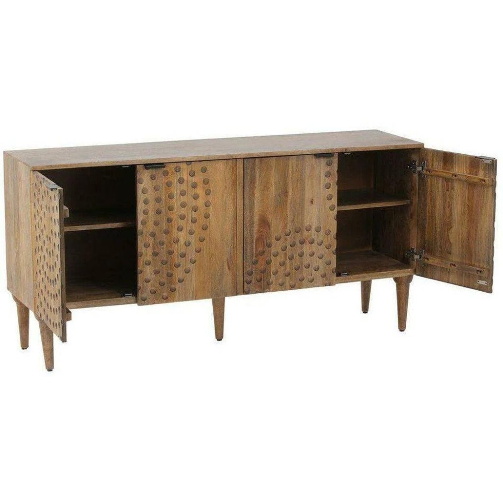 62 Inch Modern Grey Sideboard - Stylish Storage Cabinet for Dining Room, Living Room & Entryway