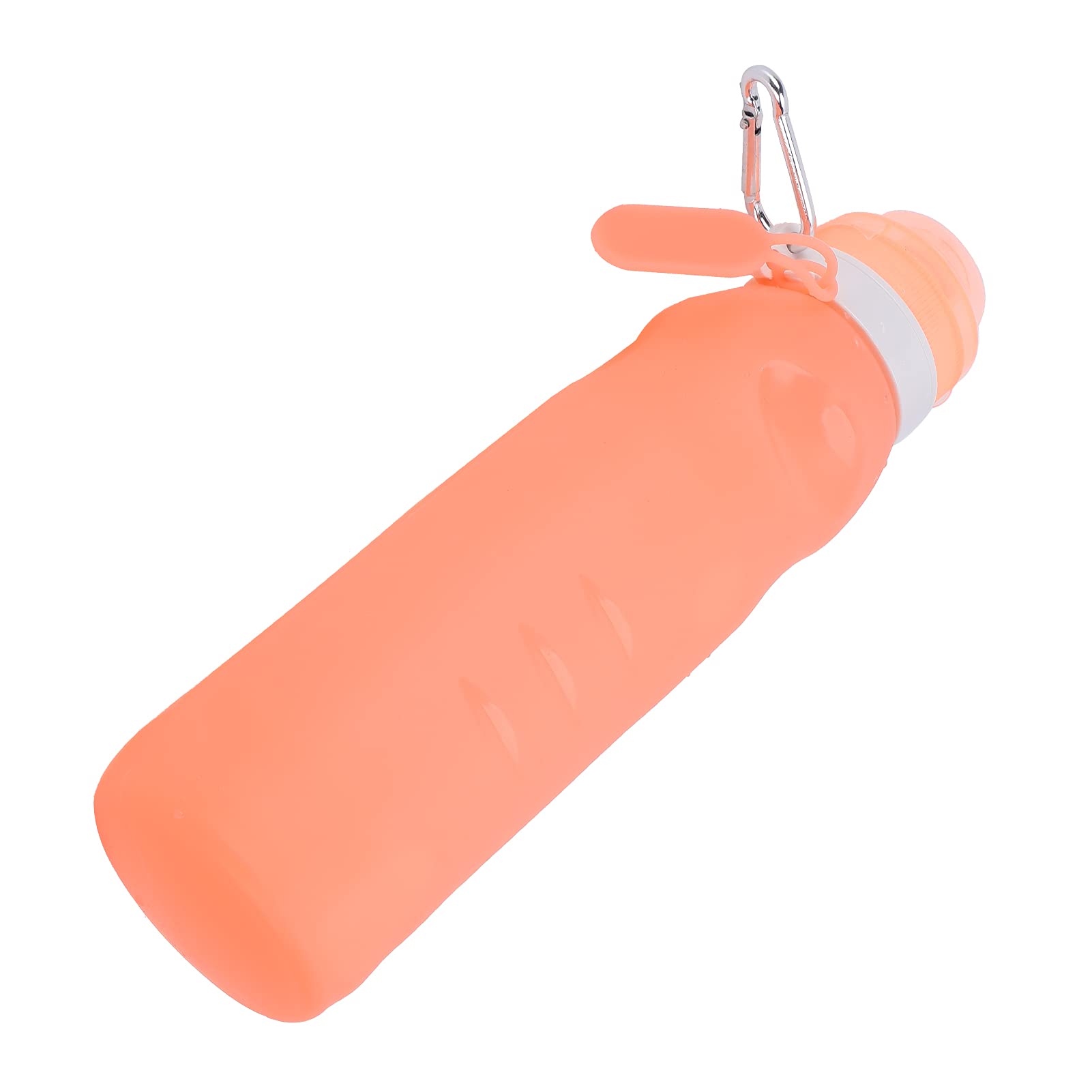 Collapsible Travel Water Bottle - 01 Portable & Leak-Proof Orange Water Bottle for Hiking, Gym, Office & Outdoor Activities | BPA-Free Drinking Bottle for Professionals & Daily Use