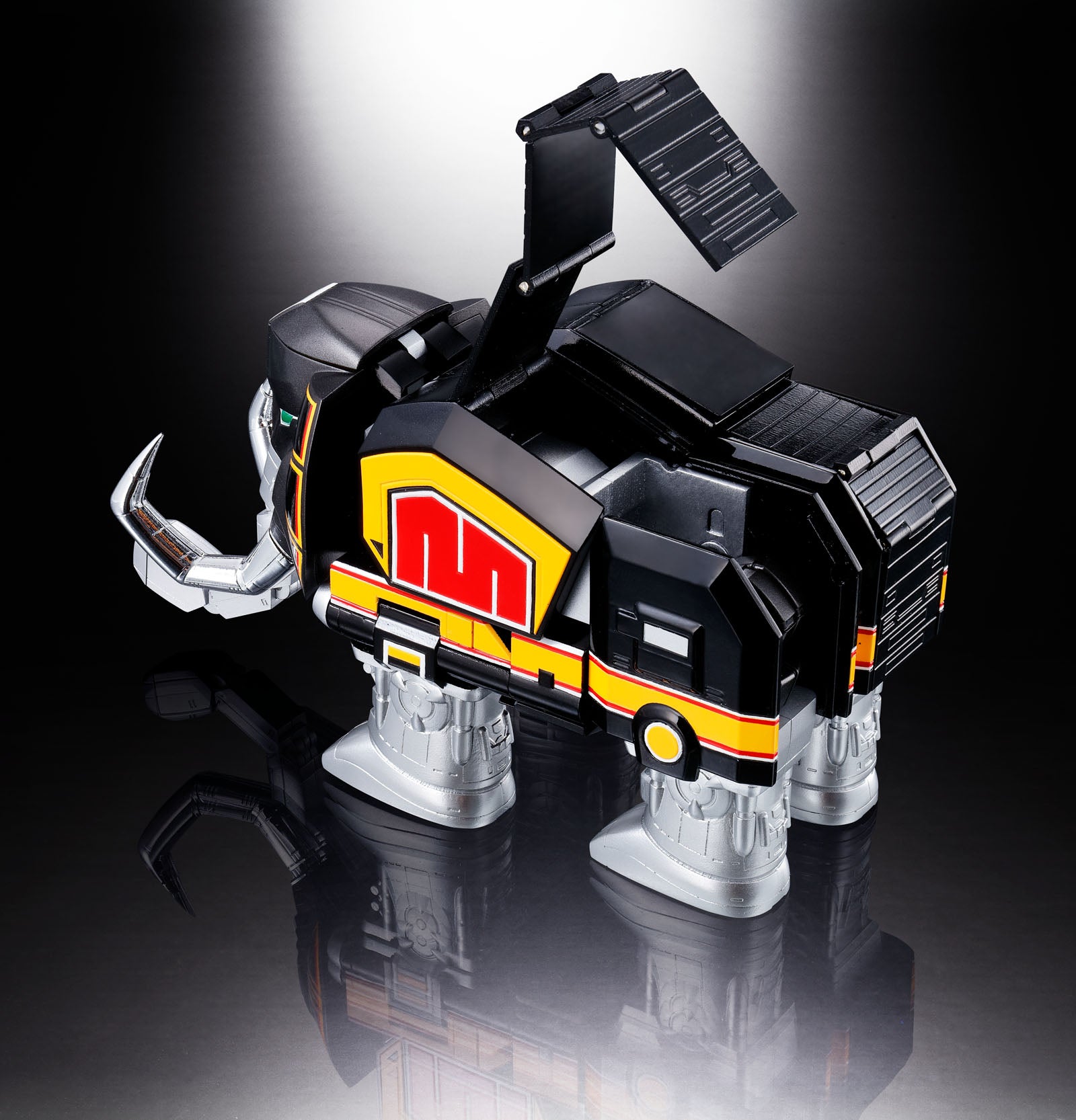 Bandai Soul of Chogokin GX 72 Mighty Morphin Power Rangers Megazord Collectible Action Figure - Premium Die-Cast Metal Robot Toy for Display & Play - Perfect for Fans, Collectors and Nostalgic Gift Giving
