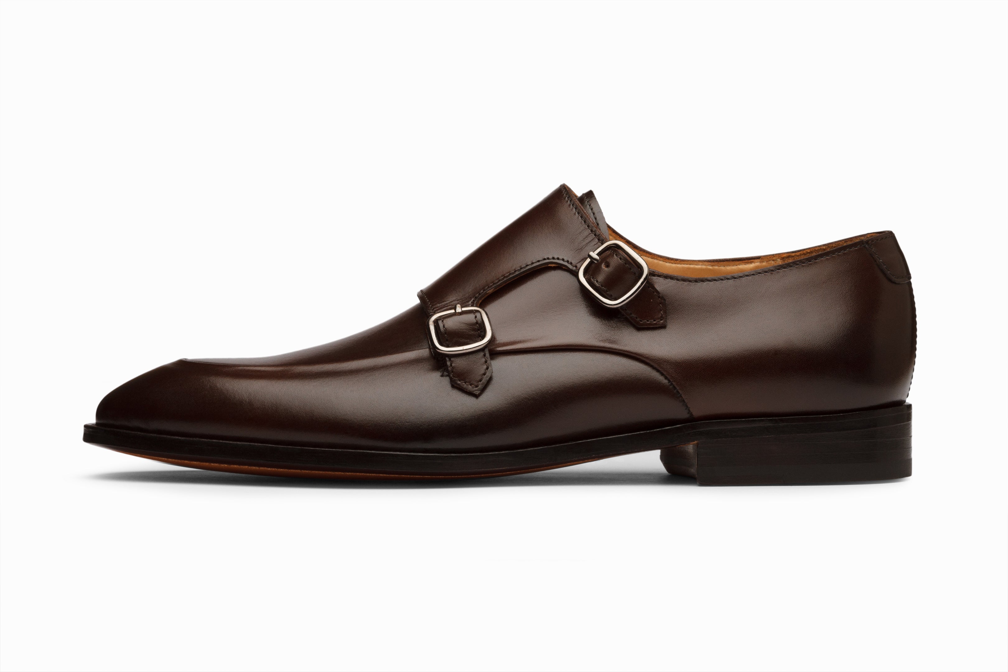Premium Diplomat Double Monkstrap Dress Shoes for Men - Dark Brown Leather Formal Business & Wedding Shoes - Perfect for Office, Events & Special Occasions