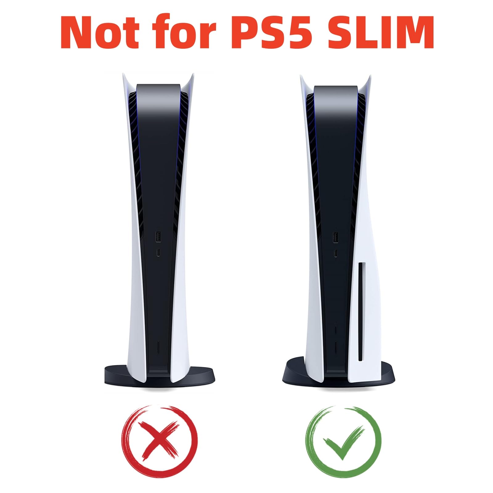 Cooling Vent Cover Plates for PS5 Disc Edition Console - Gray Camouflage Protective Faceplates & Side Panels Replacement | Enhance Airflow for Better Gaming Performance