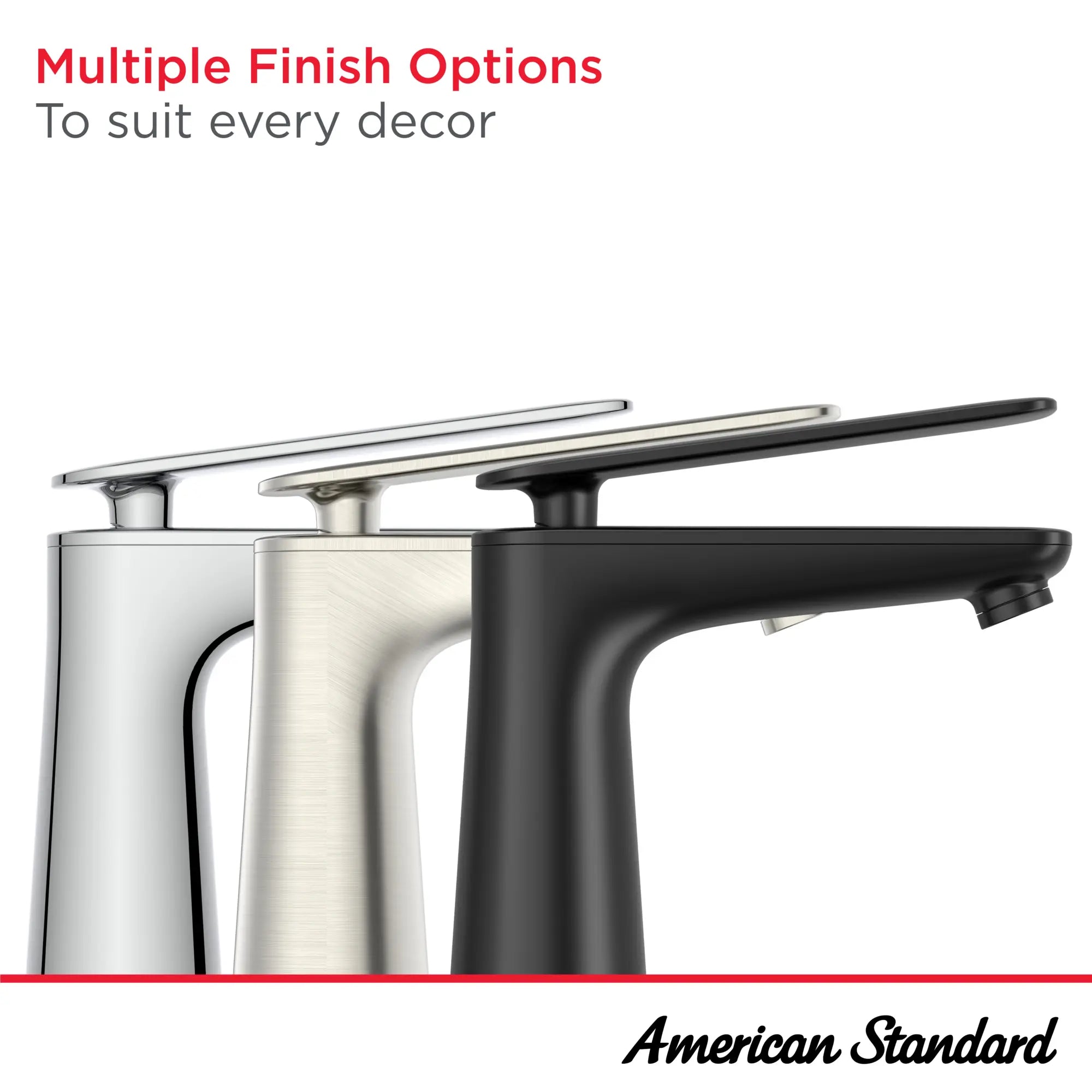 Aspirations Single Handle Bathroom Faucet - 1.2 GPM Water-Saving Design with Lever Handle - Perfect for Modern Vanities & Small Bathrooms