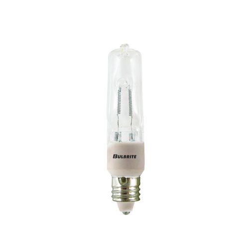 10 Pack Single Ended Mini-Candelabra Clear Halogen Light Bulbs - E11 Base, 25W, 120V - Perfect for Chandeliers, Night Lights & Decorative Lighting