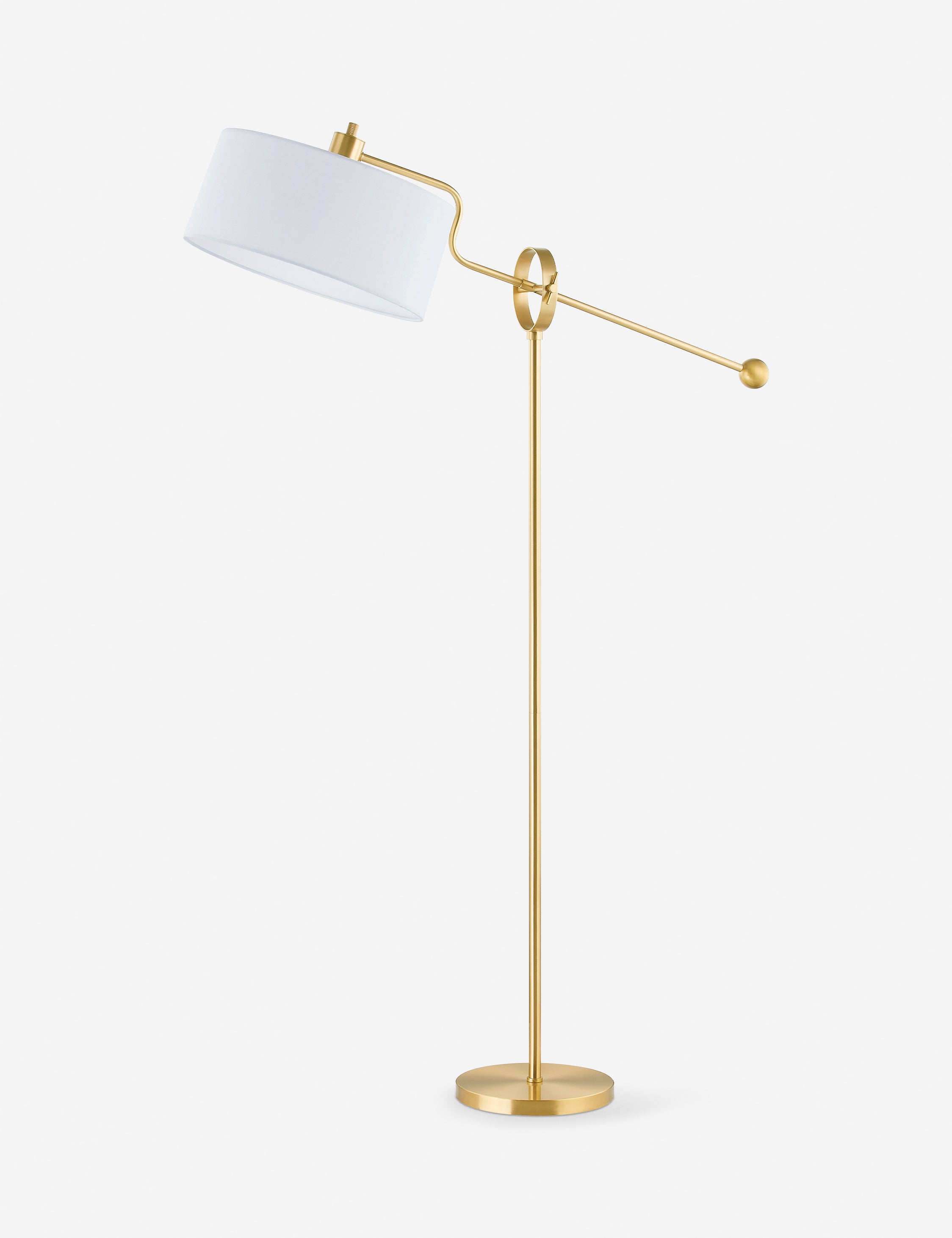 Faustina Modern Floor Lamp - Adjustable Brightness LED Standing Light for Living Room, Bedroom & Office - Perfect for Reading, Relaxing & Decor