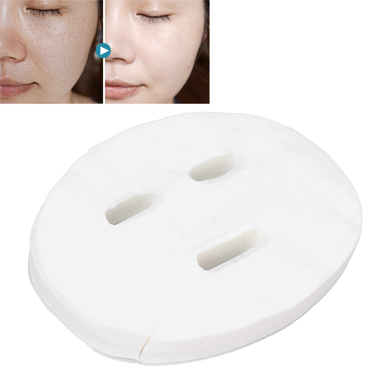SPA Skin Fiber Paper - 100pcs Lightweight Wet Compress Facial Sheet Masks for Travel & Home Use | Hydrating & Soothing Skincare for Daily Beauty Routine