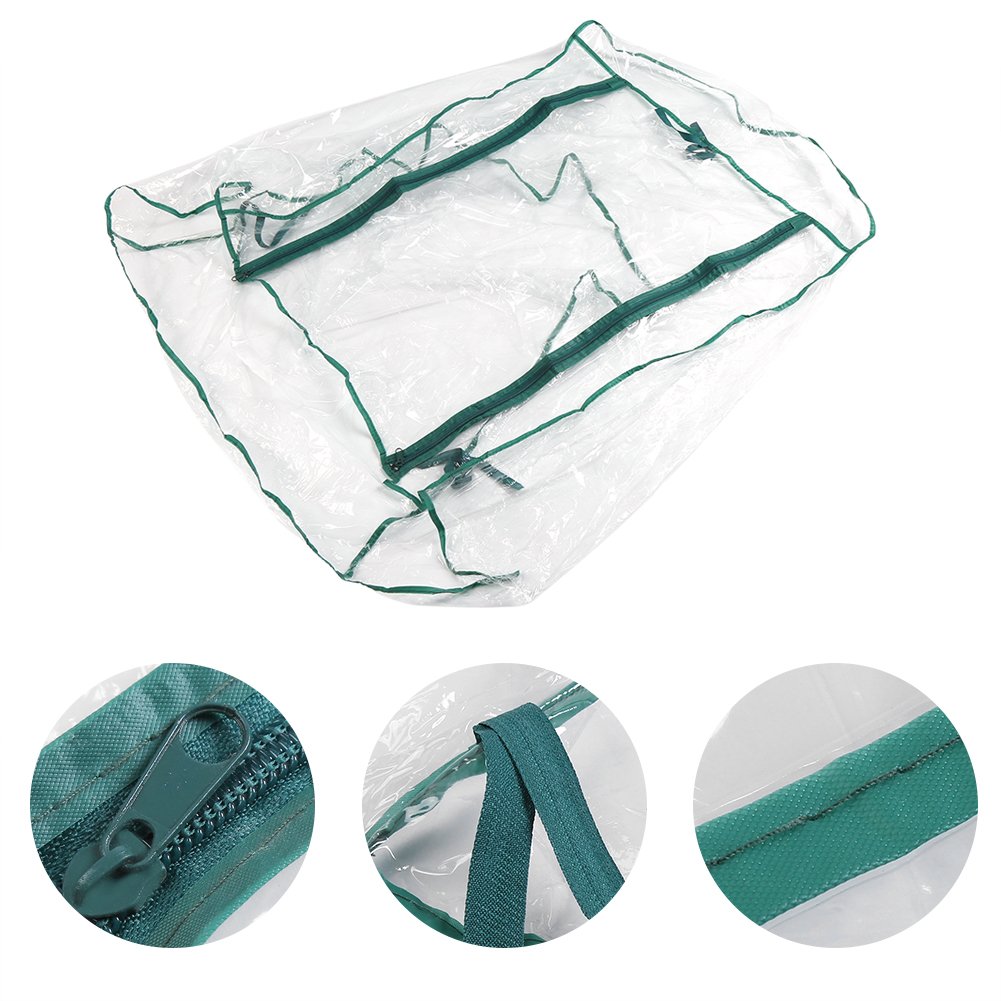Zerone Mini Greenhouse Cover Replacement - 27.17x19.27x36.22 Inch Portable Clear Plant House for Outdoor Gardening | Protects Flowers, Vegetables & Seedlings from Cold Weather | Perfect for Balcony, Patio & Backyard Planting