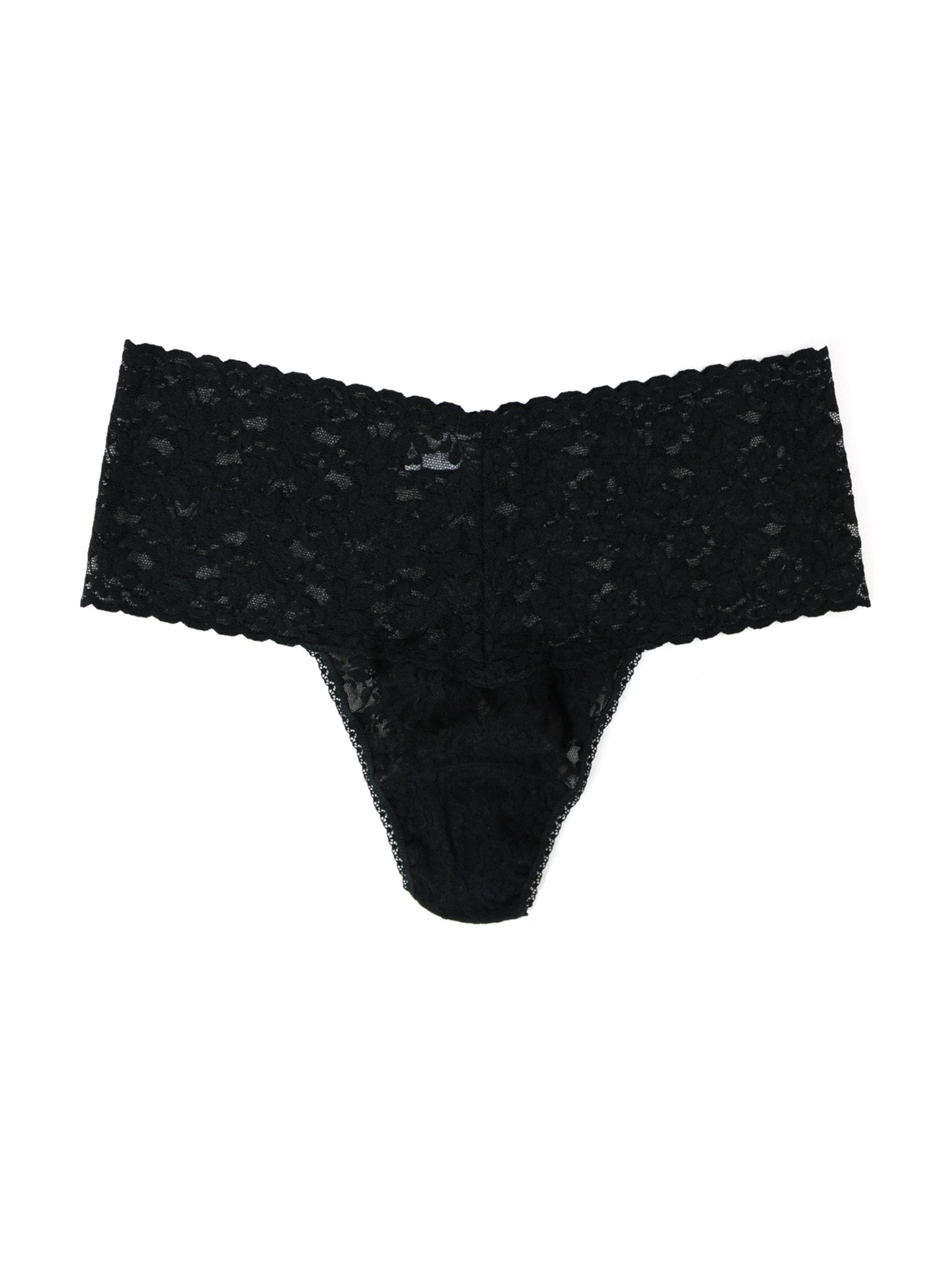 Plus Size Retro Lace Thong Panties - Comfortable High Waist Underwear for Women | Perfect for Everyday Wear & Special Occasions