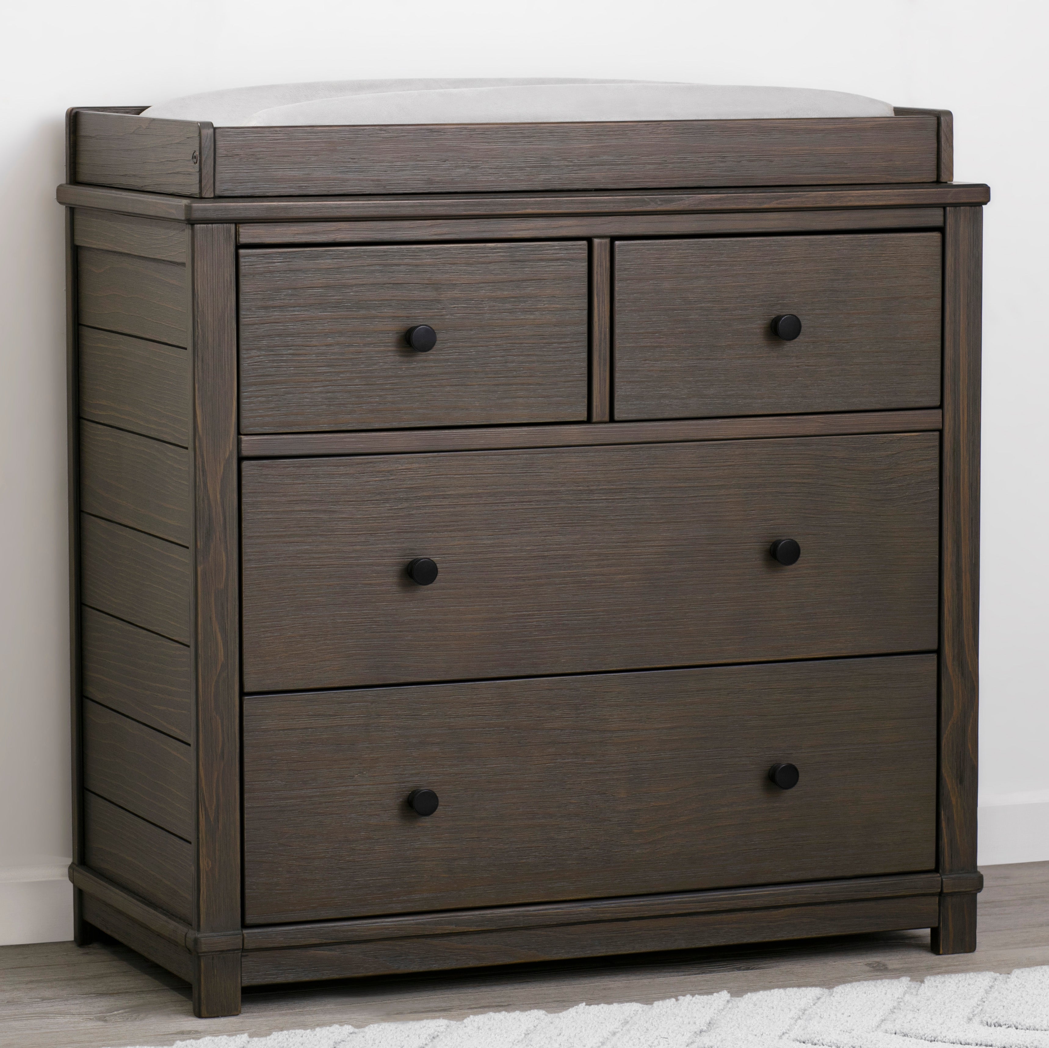Monterey 4-Drawer Baby Dresser with Changing Table Top - Perfect Nursery Storage Solution for Diapers & Baby Clothes
