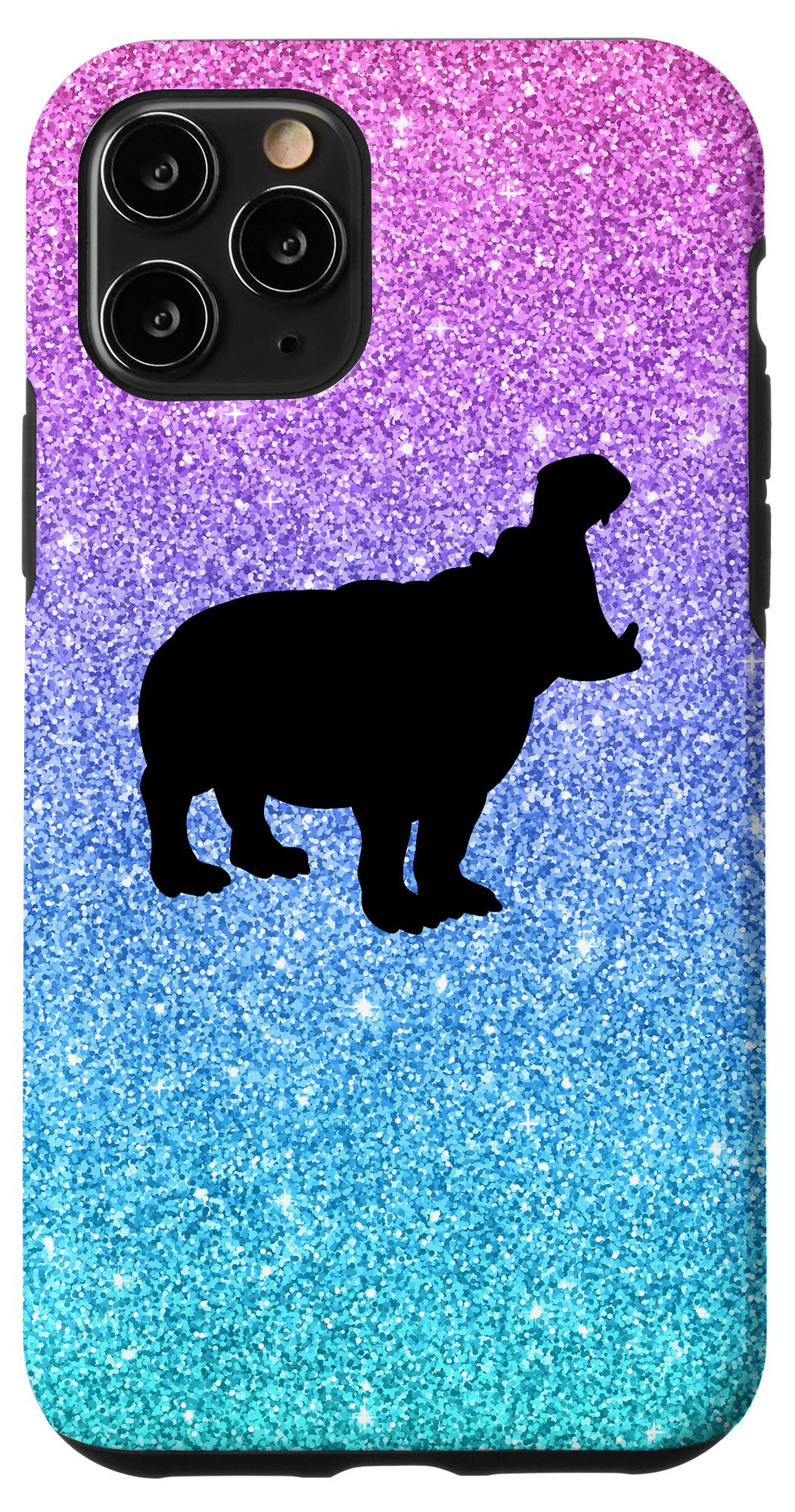 Cute Hippo iPhone 11 Pro Case - Durable Protective Phone Cover for Women, Girls & Teens - Perfect Gift for Birthday, Christmas & Daily Use