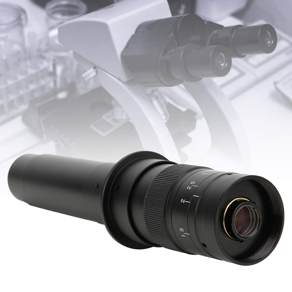 300X Adjustable Zoom C Mount Lens 0.7X-4.5X Magnification for Industrial Microscope Camera - High Precision Inspection & PCB Repair Tool for Electronics, Jewelry, and Watchmaking