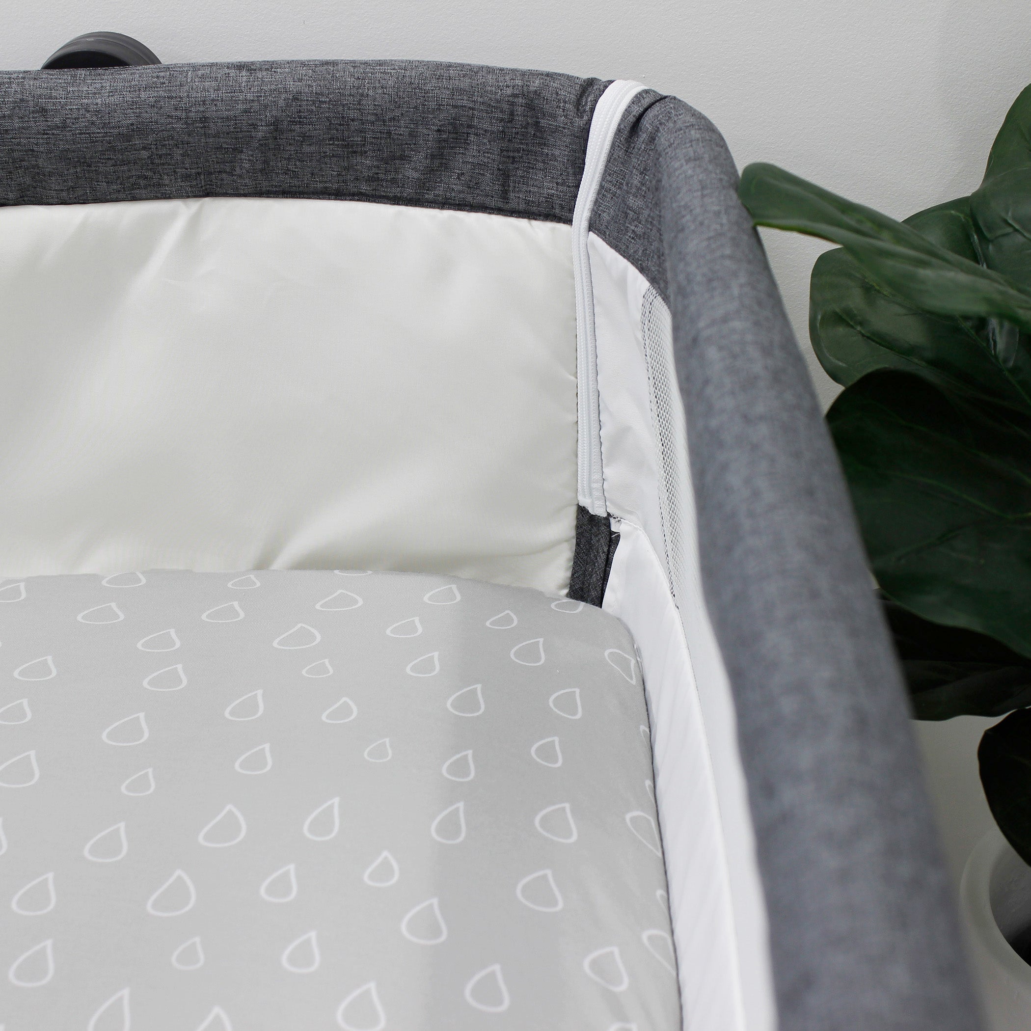 Nordic 2-Pack Jersey Cotton Co-Sleeper & Bedside Sleeper Fitted Sheets - Soft Grey & Sand Colors for Baby Bassinet & Crib - Perfect for Nursery, Daycare & Overnight Sleeping