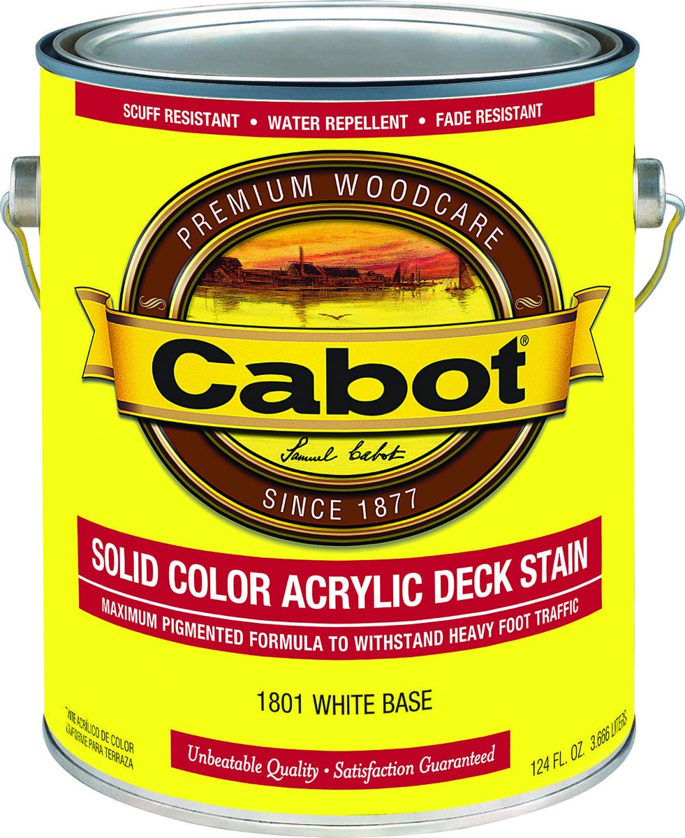 STAIN DECK SOLID WHBS GL - Premium Wood Deck Stain for Outdoor Protection & Long-Lasting Color - Perfect for Patios, Fences & Outdoor Furniture