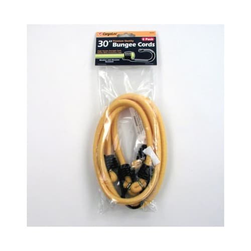 Allied 62323 30-Inch Yellow Bungee Cords (2-Pack) - Heavy Duty Elastic Straps for Camping, Moving, Securing Cargo & Outdoor Gear