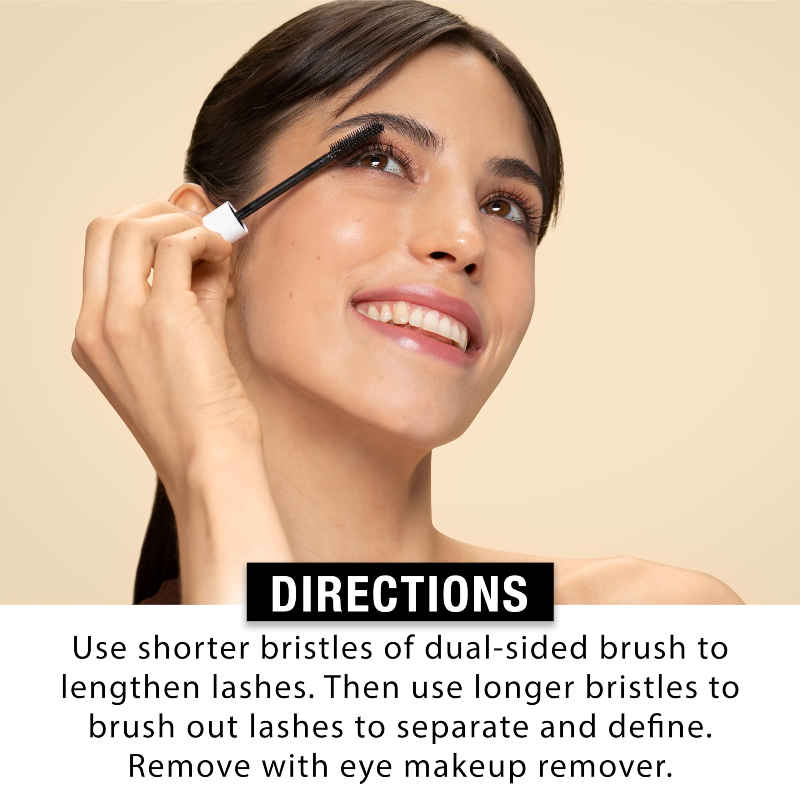 Neutrogena Healthy Definition Mascara - Carbon Black (0.27 oz) | Dual-Sided Comb & Brush for Natural Lashes | Defines, Lifts, Curls, Lengthens & Volumizes | Perfect for Everyday Wear & Special Occasions