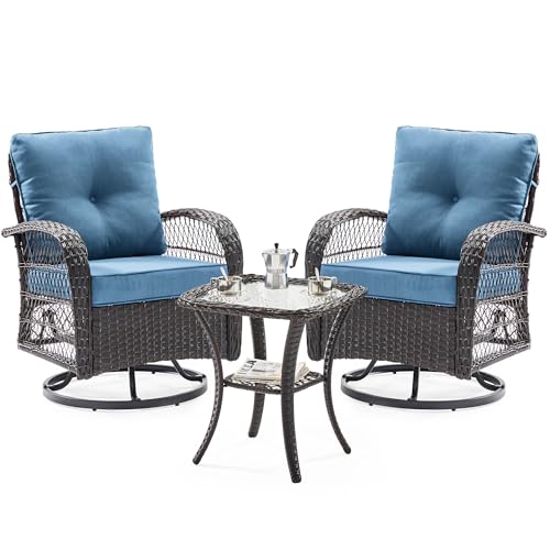 Blue/Brown Rattan