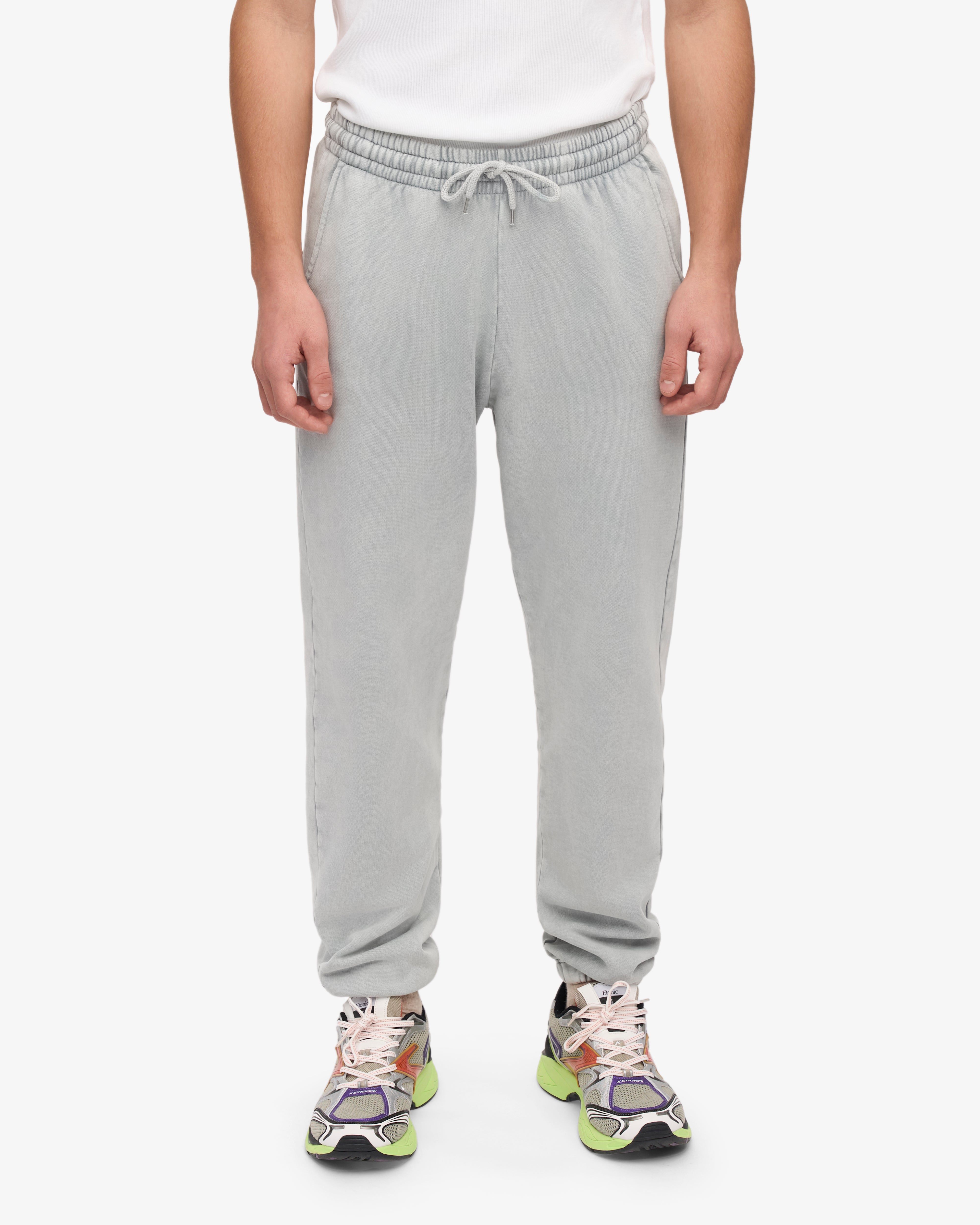 Organic Cotton Sweatpants for Women - Soft & Comfortable Faded Grey Lounge Pants - Perfect for Yoga, Running & Home Relaxation