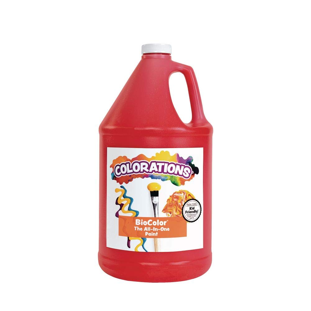 BioColor GBIORE Premium Red Paint - 1 Gallon for Interior & Exterior Walls, DIY Projects, and Home Renovation