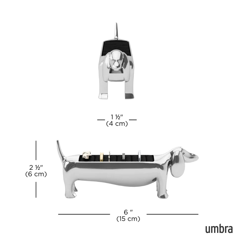 Dachsie Ring Holder - Elegant Jewelry Organizer for Rings, Earrings & Small Accessories - Perfect for Home, Travel & Gift Giving