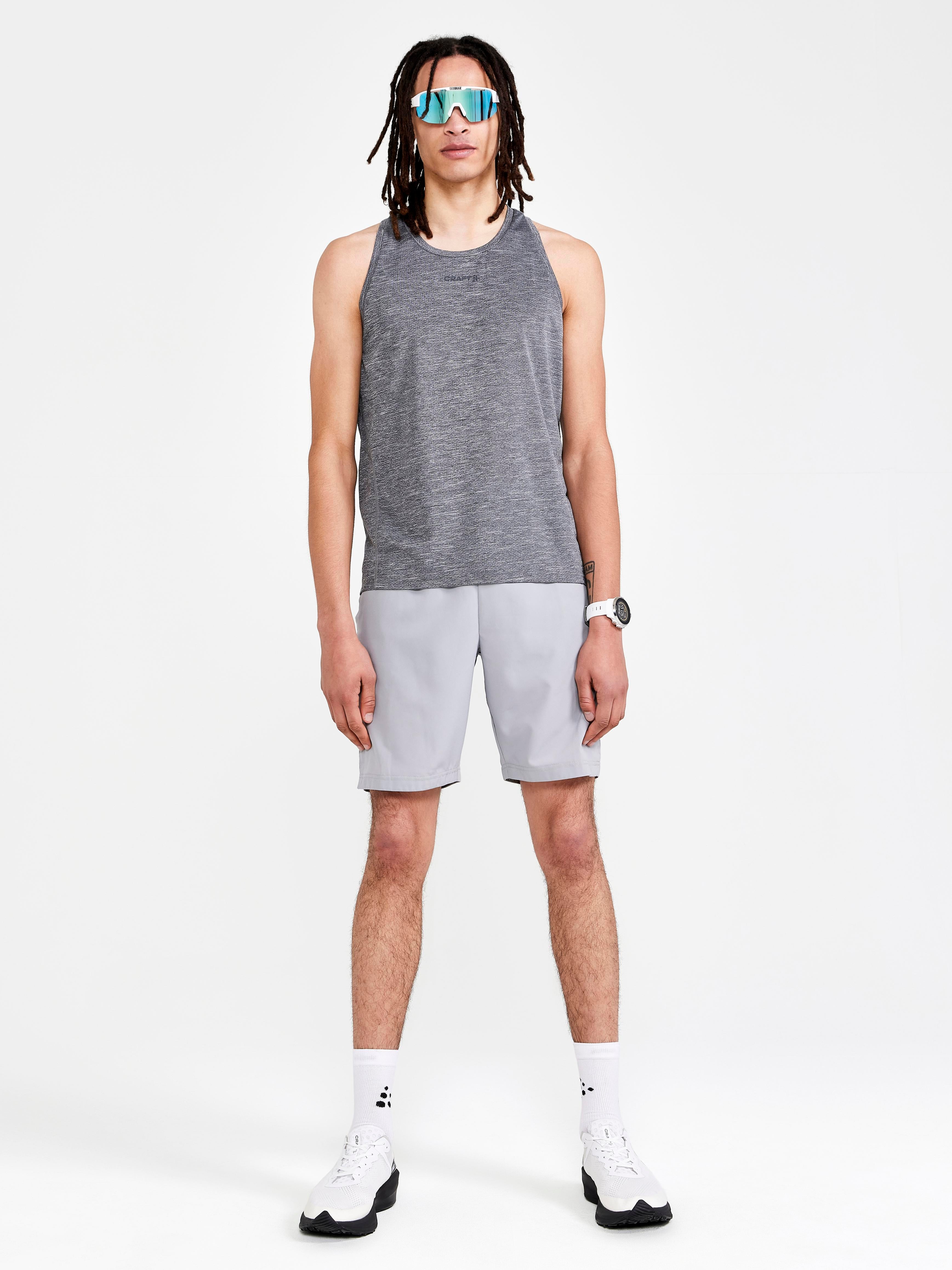 Men's Advanced Charge Melange Training Singlet - Lightweight & Breathable Workout Top for Running, Gym & Fitness Training