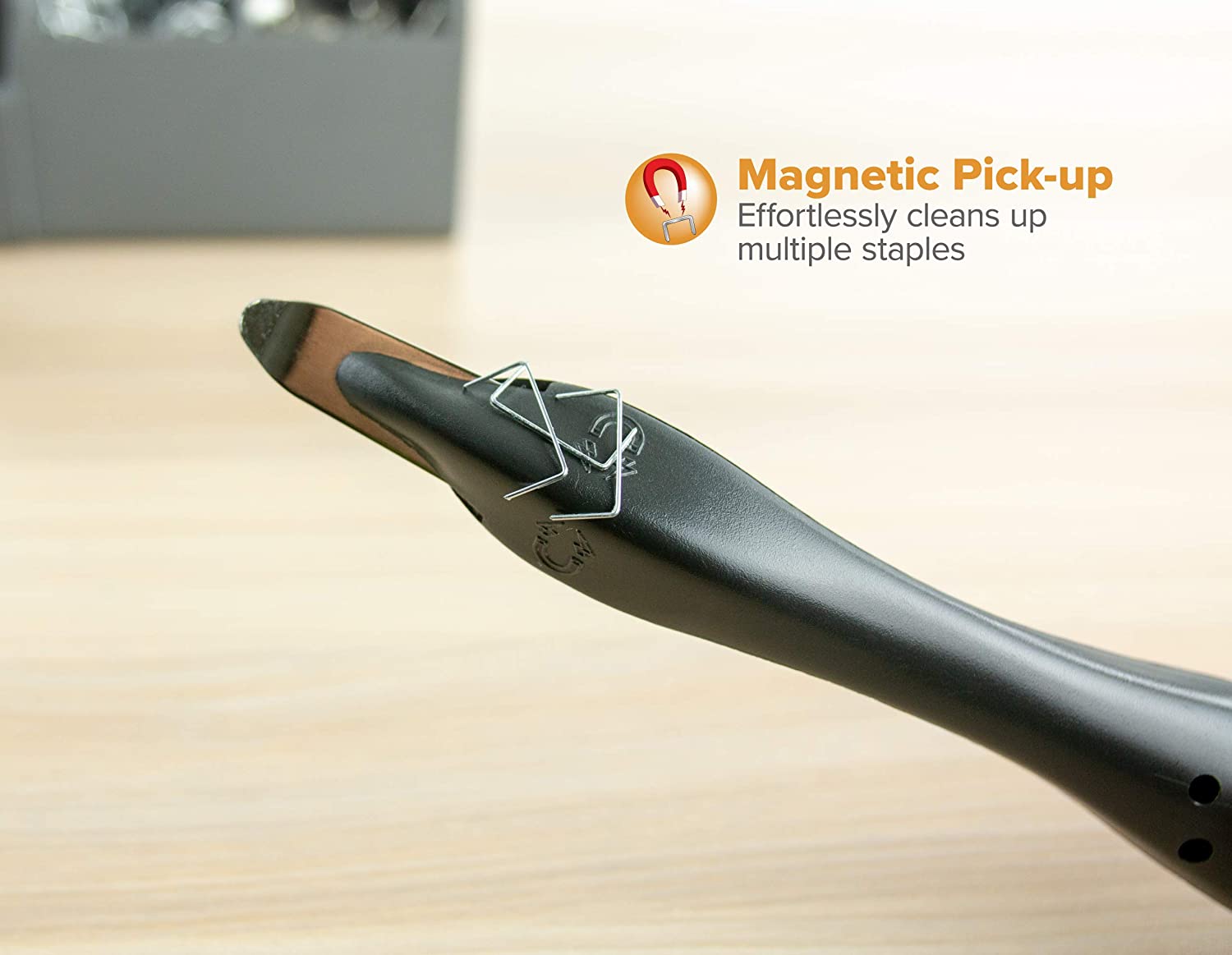 Bostitch Professional Magnetic Staple Remover - Black Office Tool for Easy Staples Removal | Perfect for Paperwork, Documents & Filing Organization
