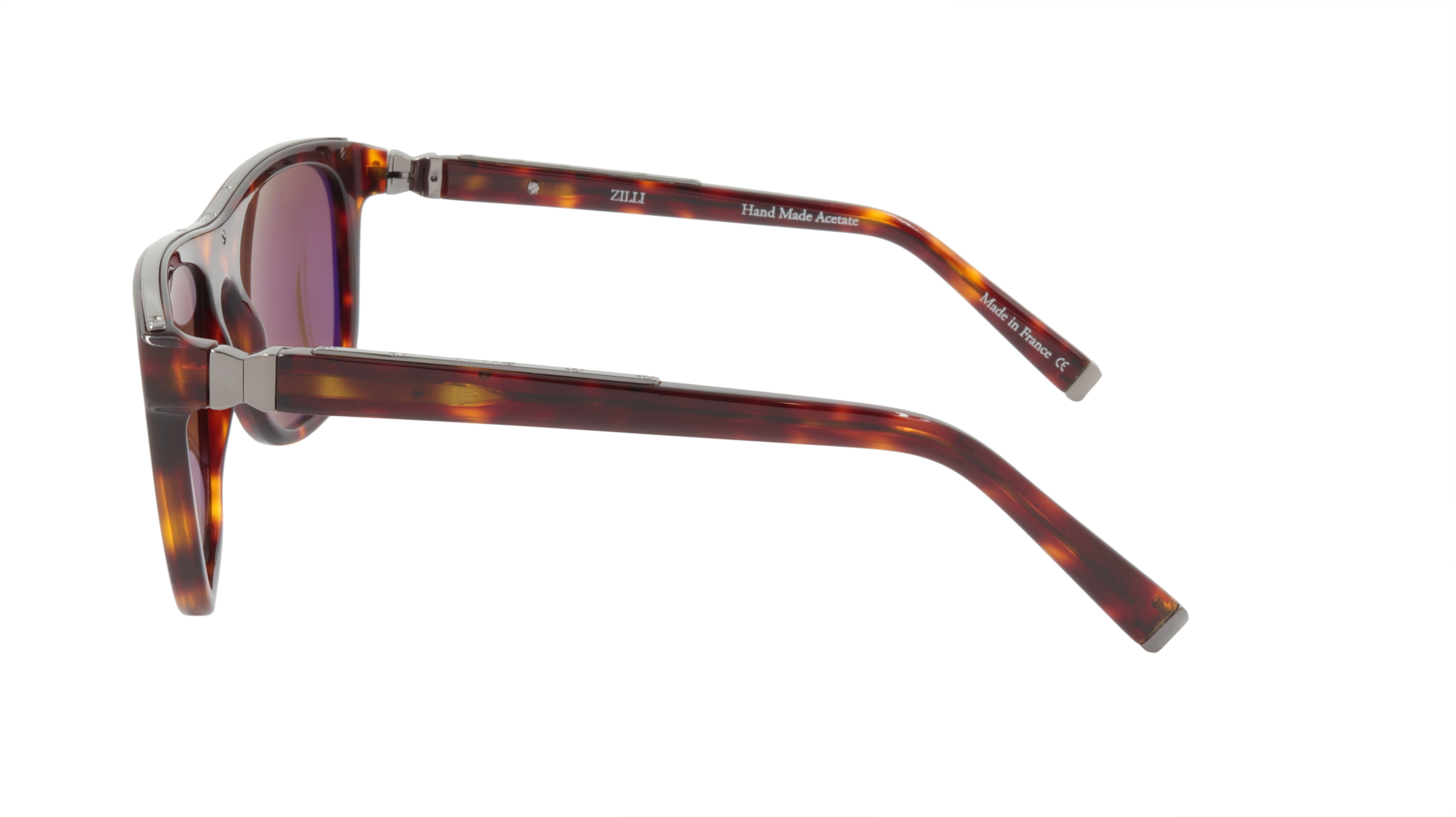 ZILLI Titanium Acetate Polarized Sunglasses - Handmade in France - Model ZI 65004 C02 - UV Protection for Driving, Travel & Outdoor Activities