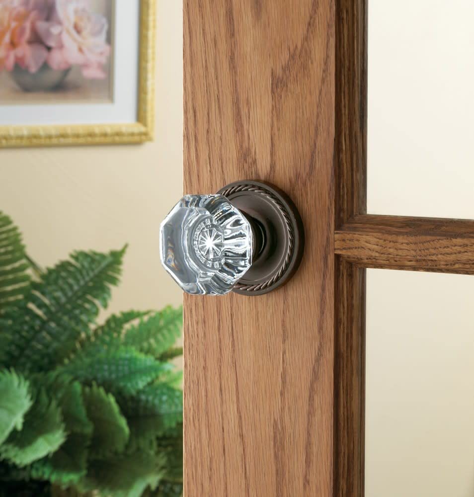 Baldwin 5080.MR Fillmore Estate Door Knobs Set of 2 - Polished Brass, No Rosettes - Perfect for Interior Doors, Bedrooms & Traditional Home Decor
