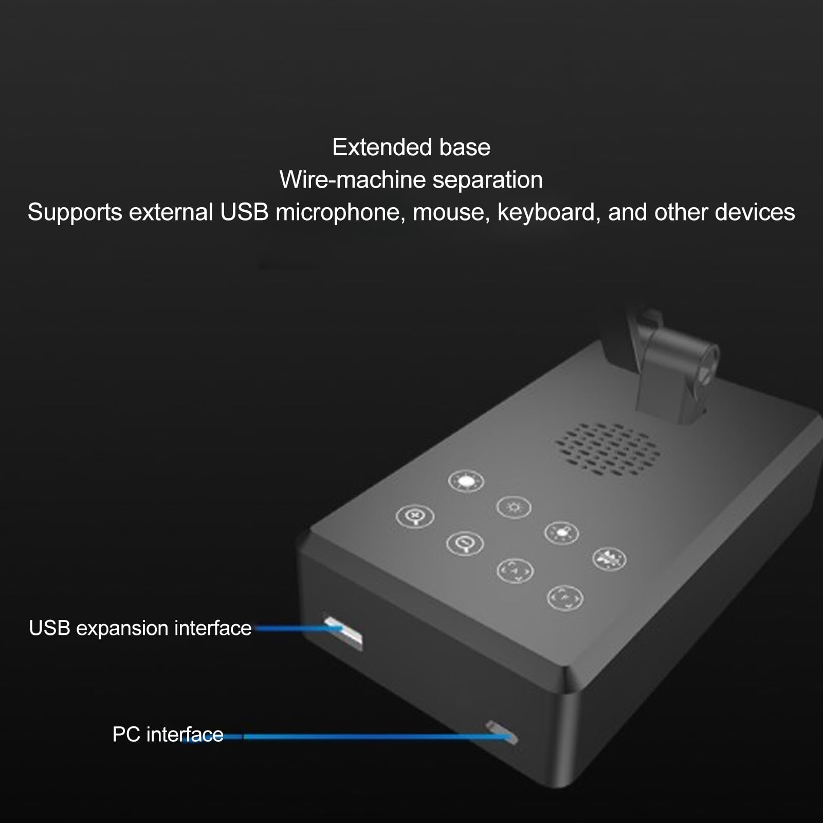 4K Ultra HD USB Document Camera - Foldable 360° Rotating Scanner with Adjustable Base & 3-Level LED Lighting | Portable for Windows, Mac OS X & Chrome | Perfect for Online Teaching, Remote Work & Document Digitizing