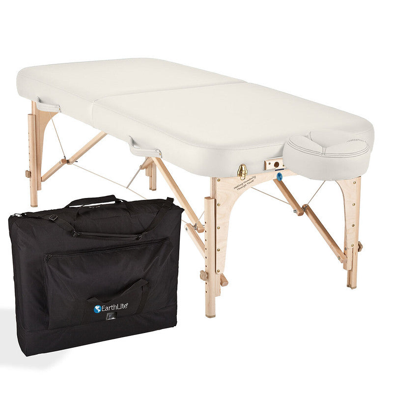 Earthlite Spirit Portable Massage Table with Carrying Case - Professional Foldable Massage Bed for Therapists, Home Use, Spa & Reiki Sessions - Ideal for Mobile Massage Business & Relaxation Therapy