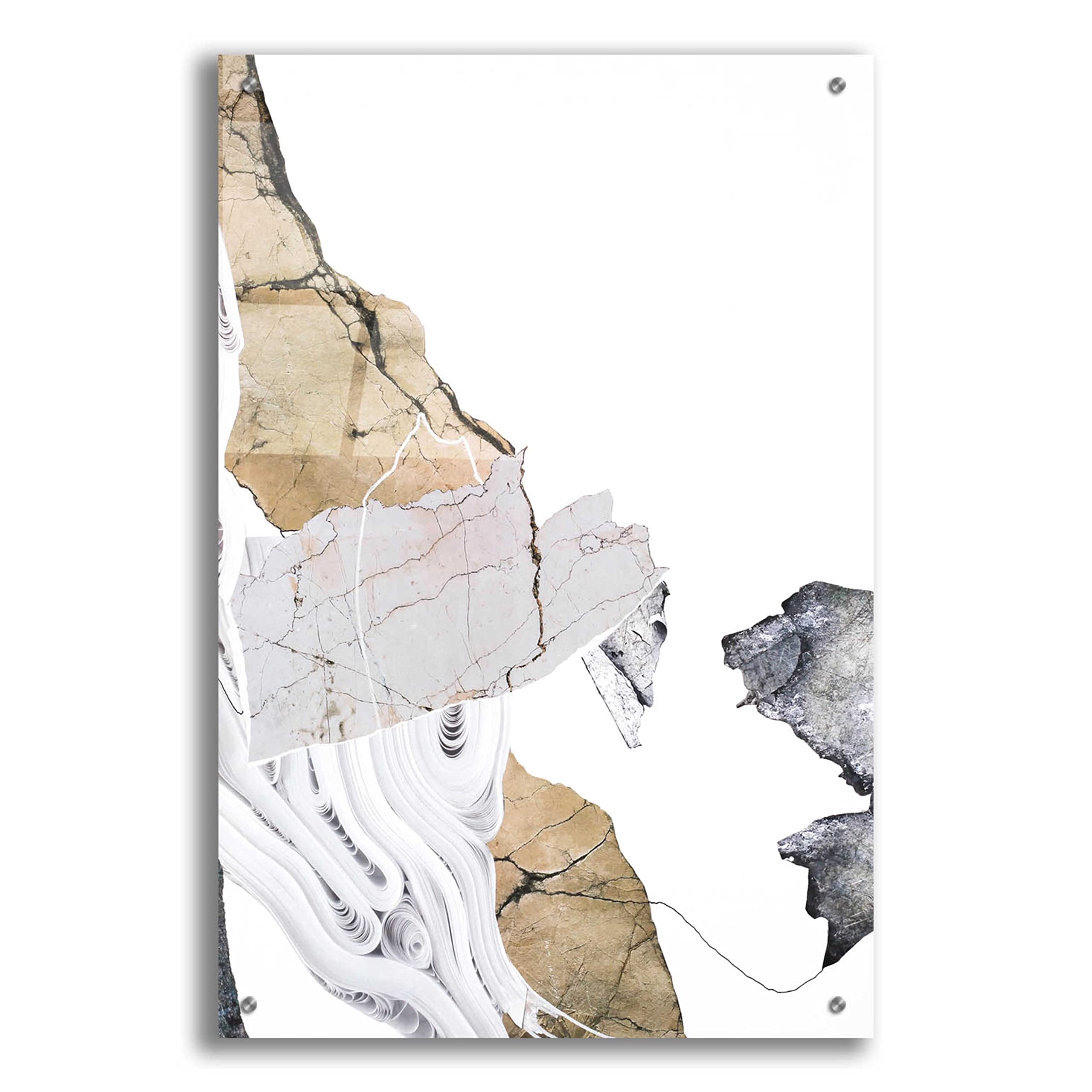 Epic Art 'Paper Look 2' by Design Fabrikken - Modern Acrylic Glass Wall Decor 24x36 Inches - Perfect for Living Room, Bedroom & Office Decor