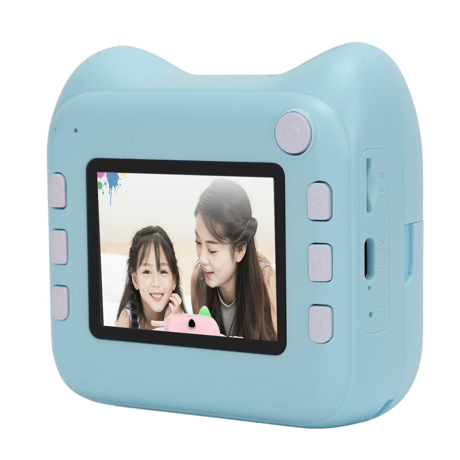 48MP Instant Digital Camera for Students - Portable Polaroid Style Camera with High Resolution, Easy to Use (Blue) | Perfect for School Projects, Travel & Everyday Photography