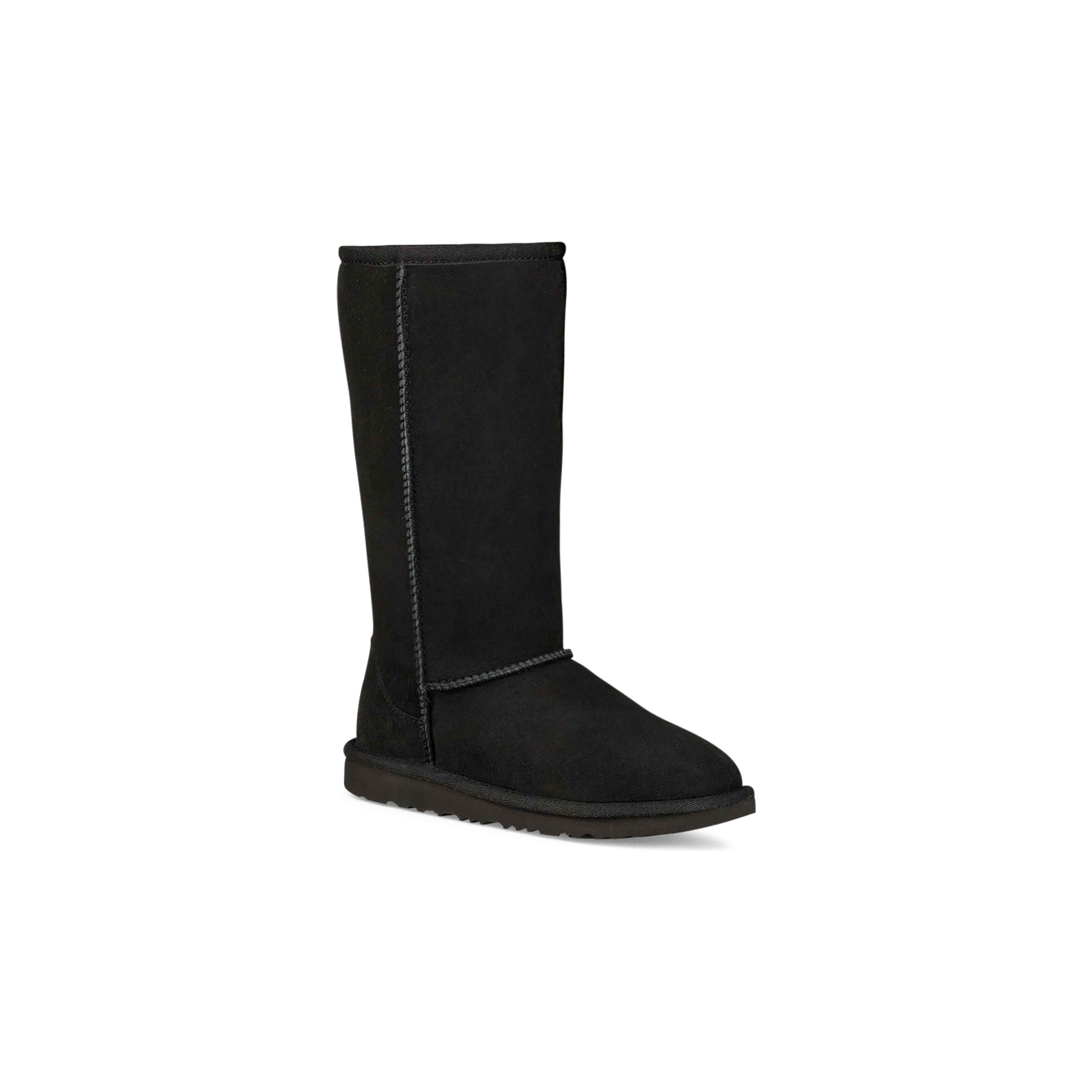 UGG Kids Classic II Tall Boots in Black - Warm & Comfortable Winter Boots for Girls & Boys - Perfect for Snow, School & Outdoor Activities