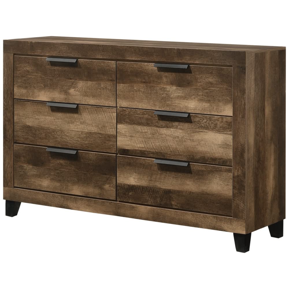 Morales Dresser with Rustic Oak Finish - 57