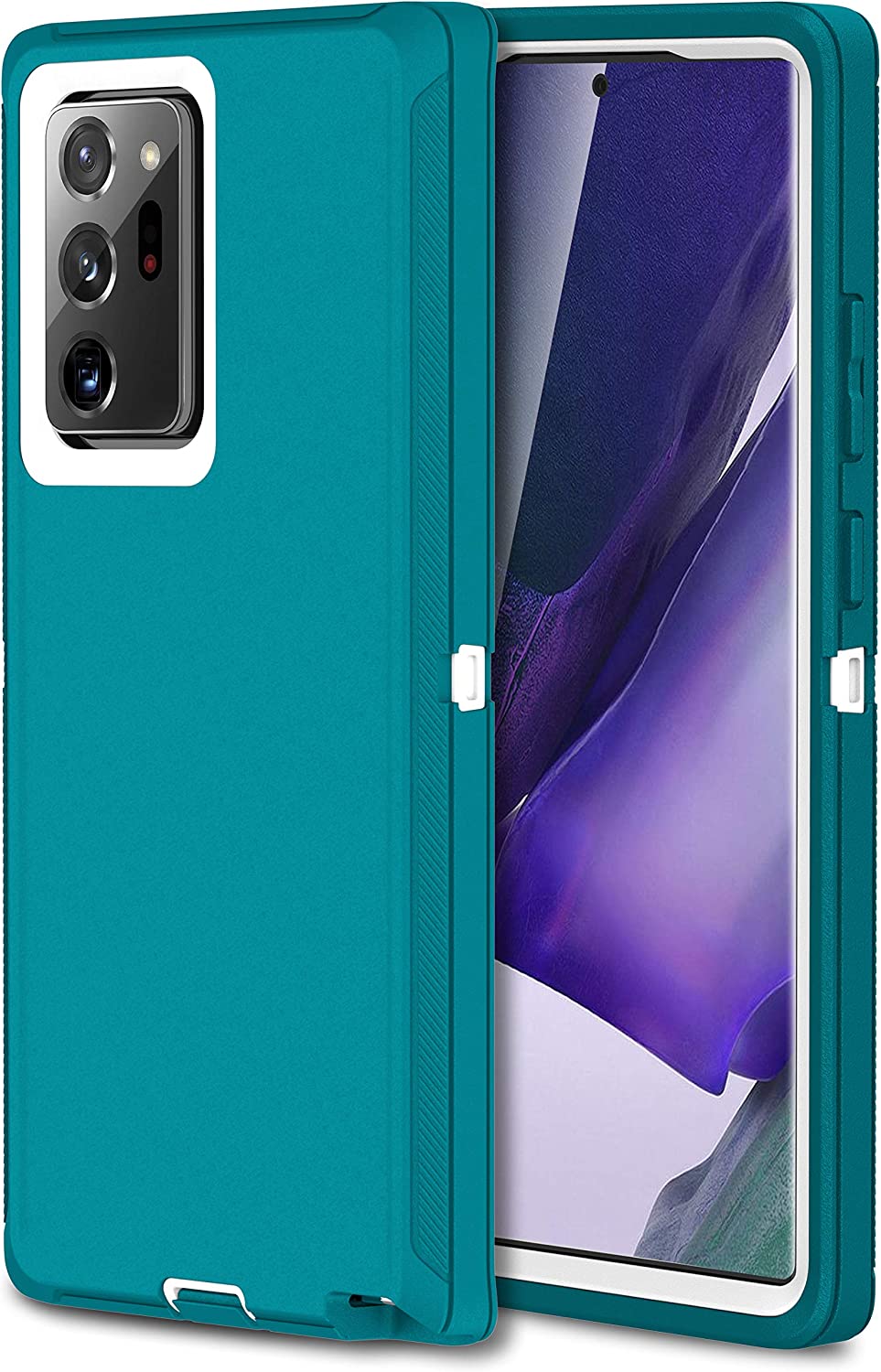 Samsung Galaxy Note 20 Ultra Rugged Shockproof Case - Heavy Duty Protection (Plum/Light Pink) | Perfect for Outdoor Activities, Work & Travel