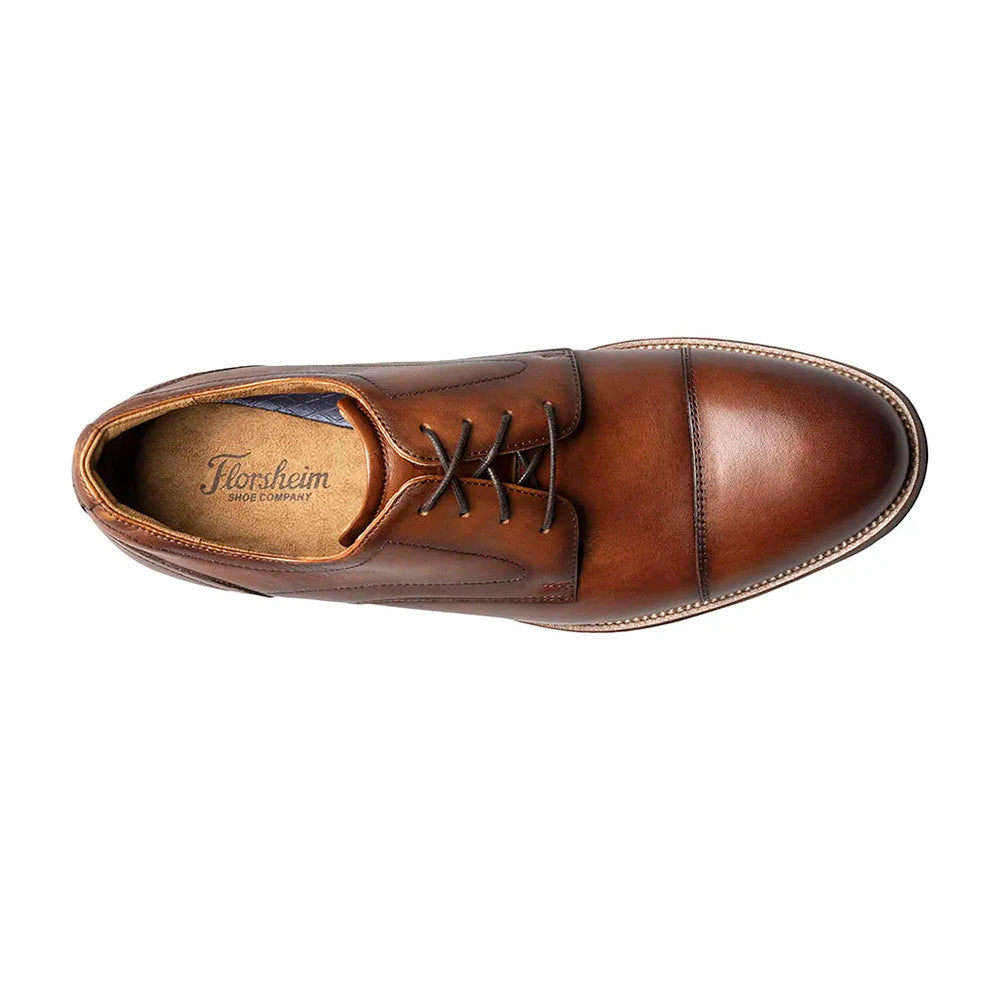 Premium Rucci Cap Toe Oxford Dress Shoes for Men - Classic Business Formal & Wedding Attire - Comfortable Leather Office Shoes for Professional Work & Special Occasions